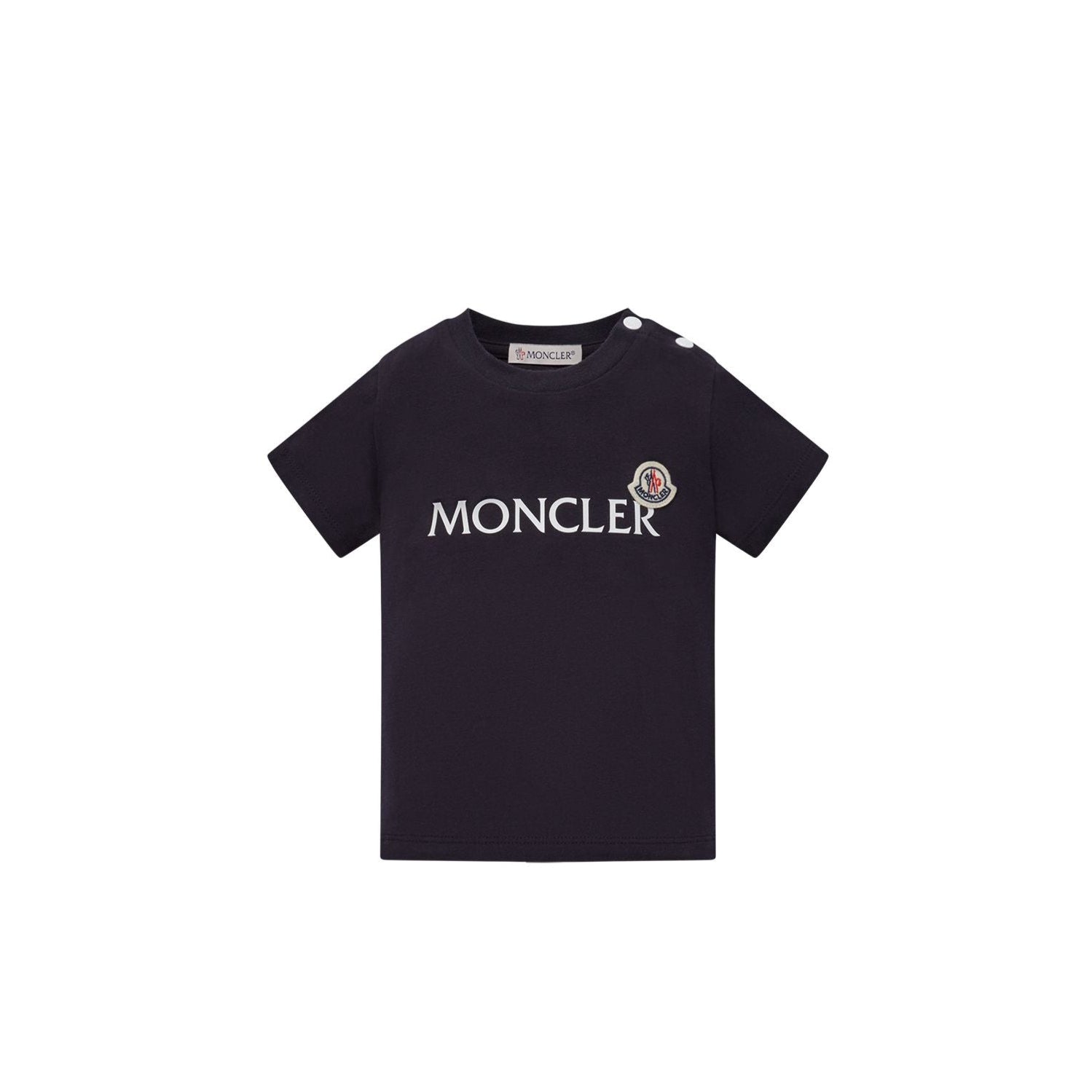 Baby Boys Navy Logo Cotton T-Shirt