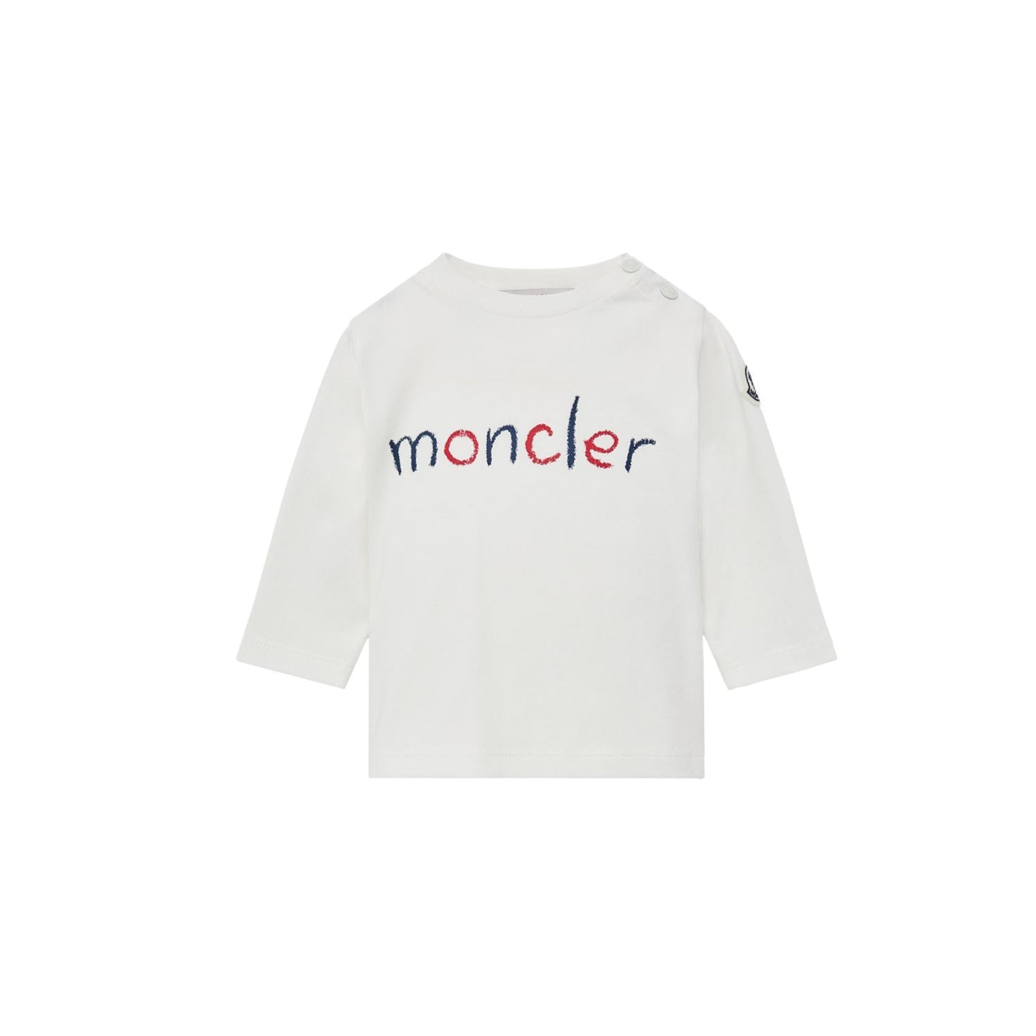 Baby Boys & Girls White Logo Cotton T-Shirt