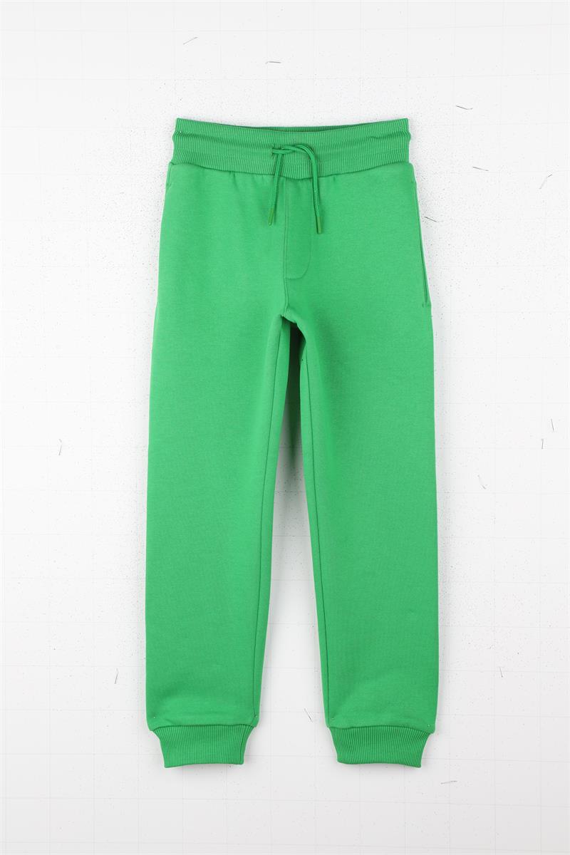 Boys Green Cotton Trousers