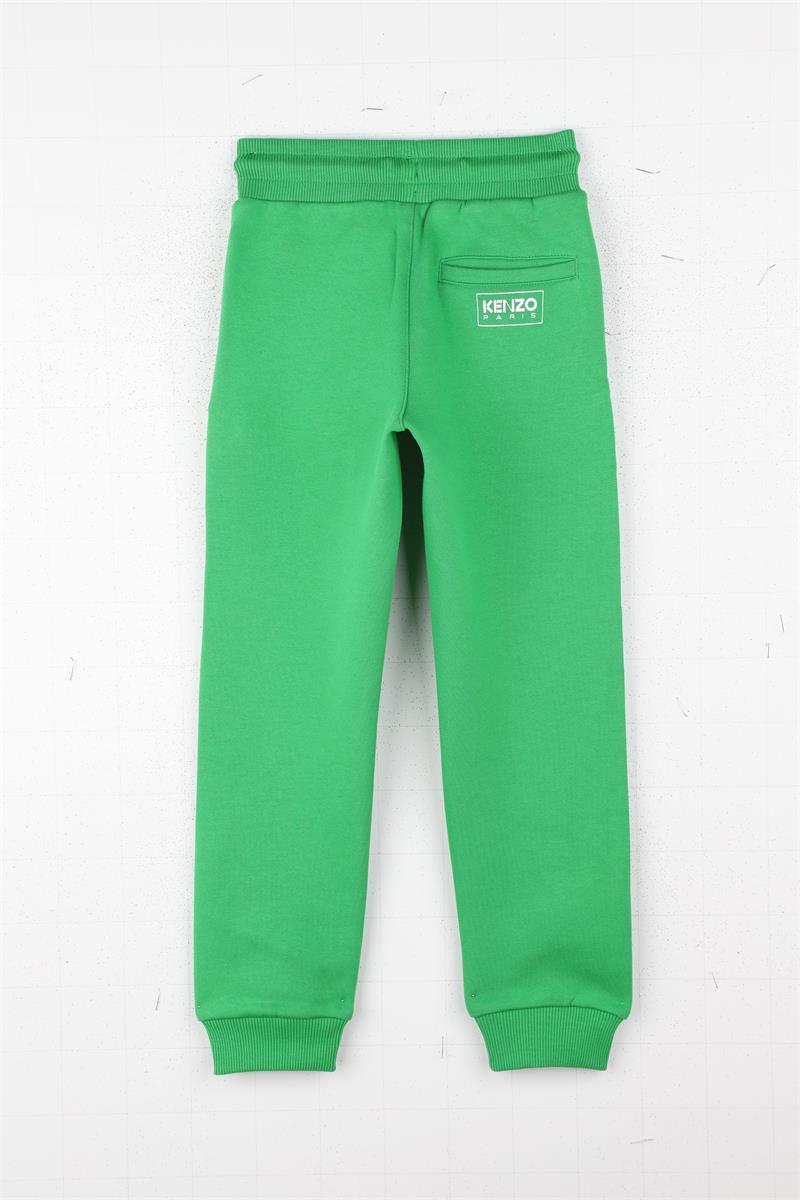 Boys Green Cotton Trousers