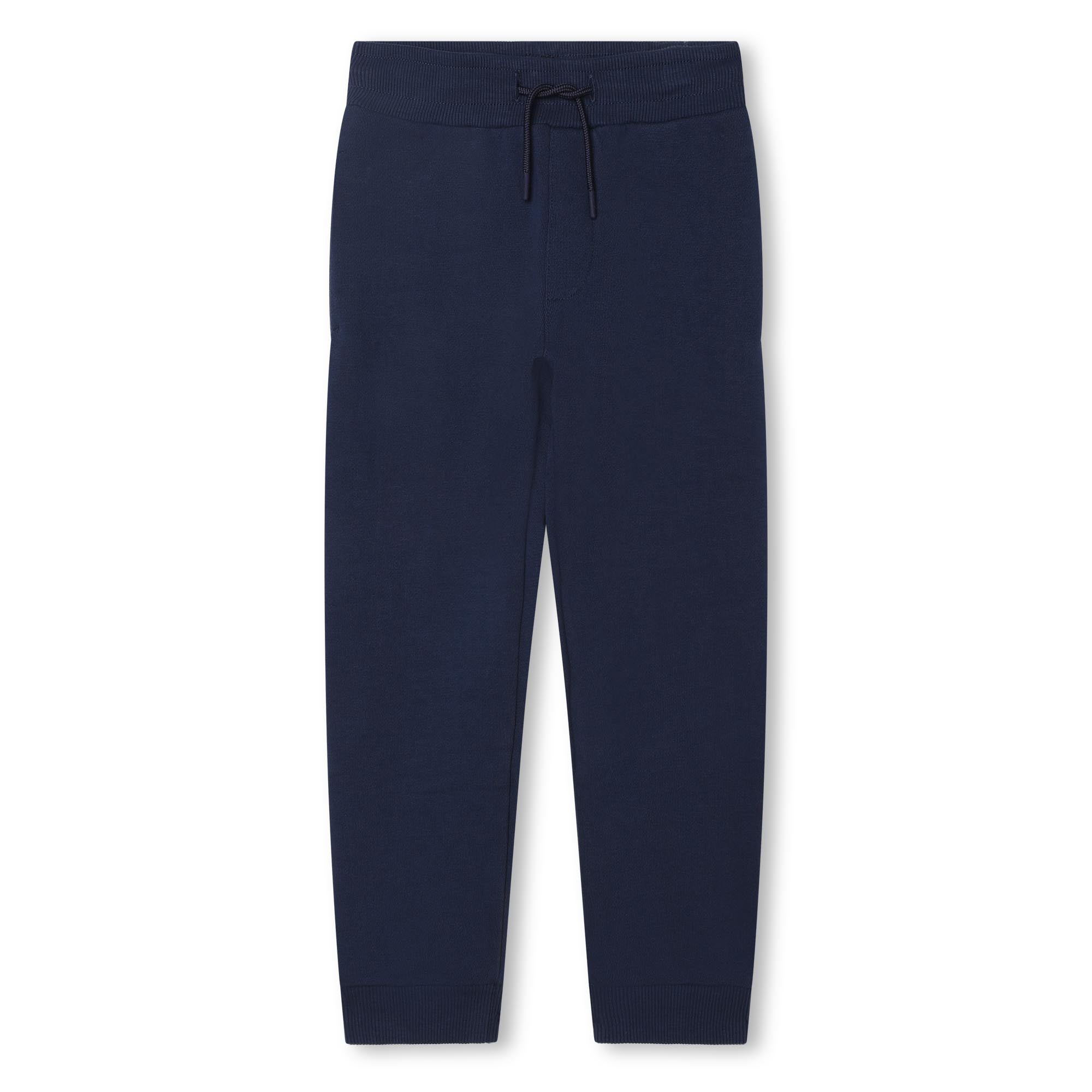 Boys Navy Cotton Trousers
