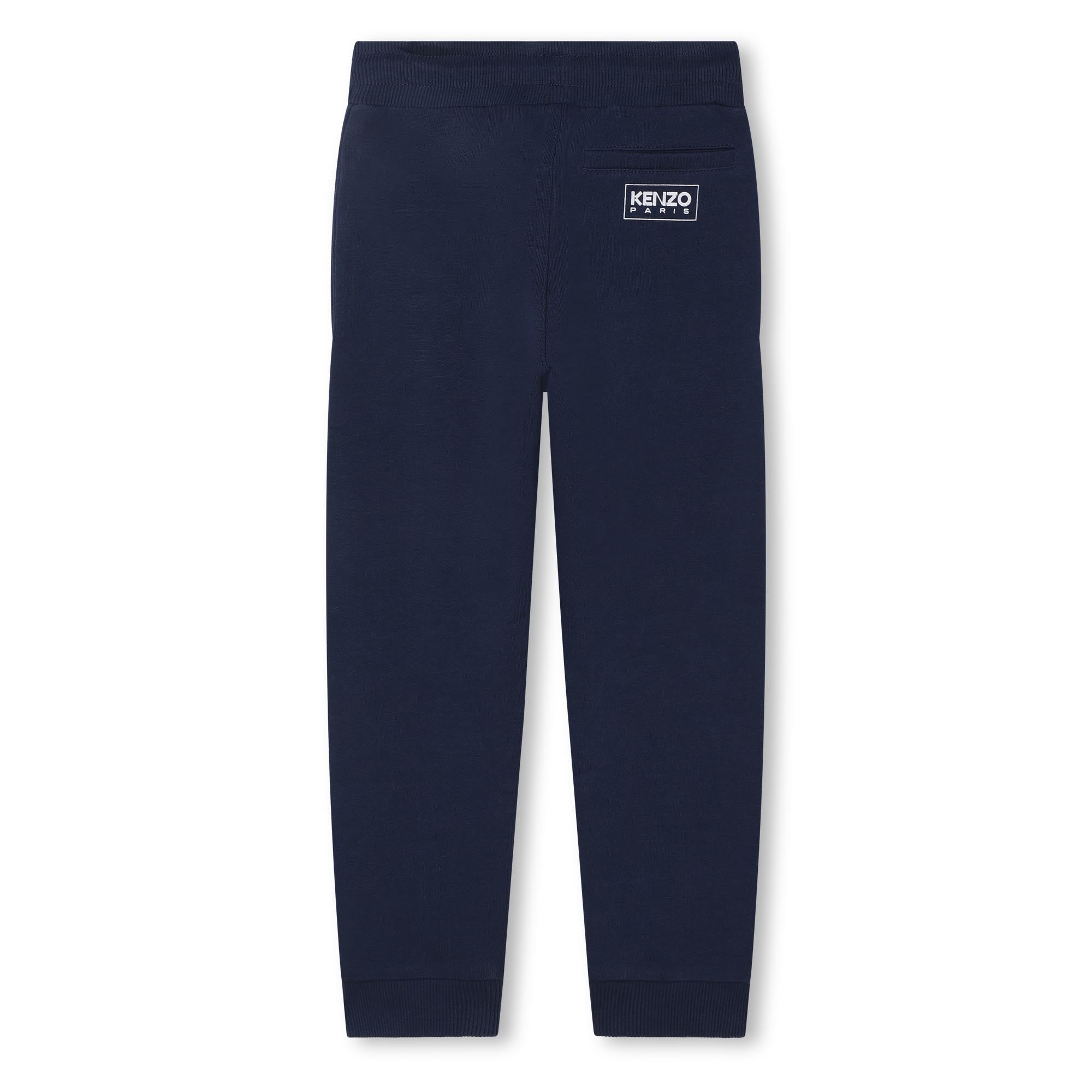 Boys Navy Cotton Trousers