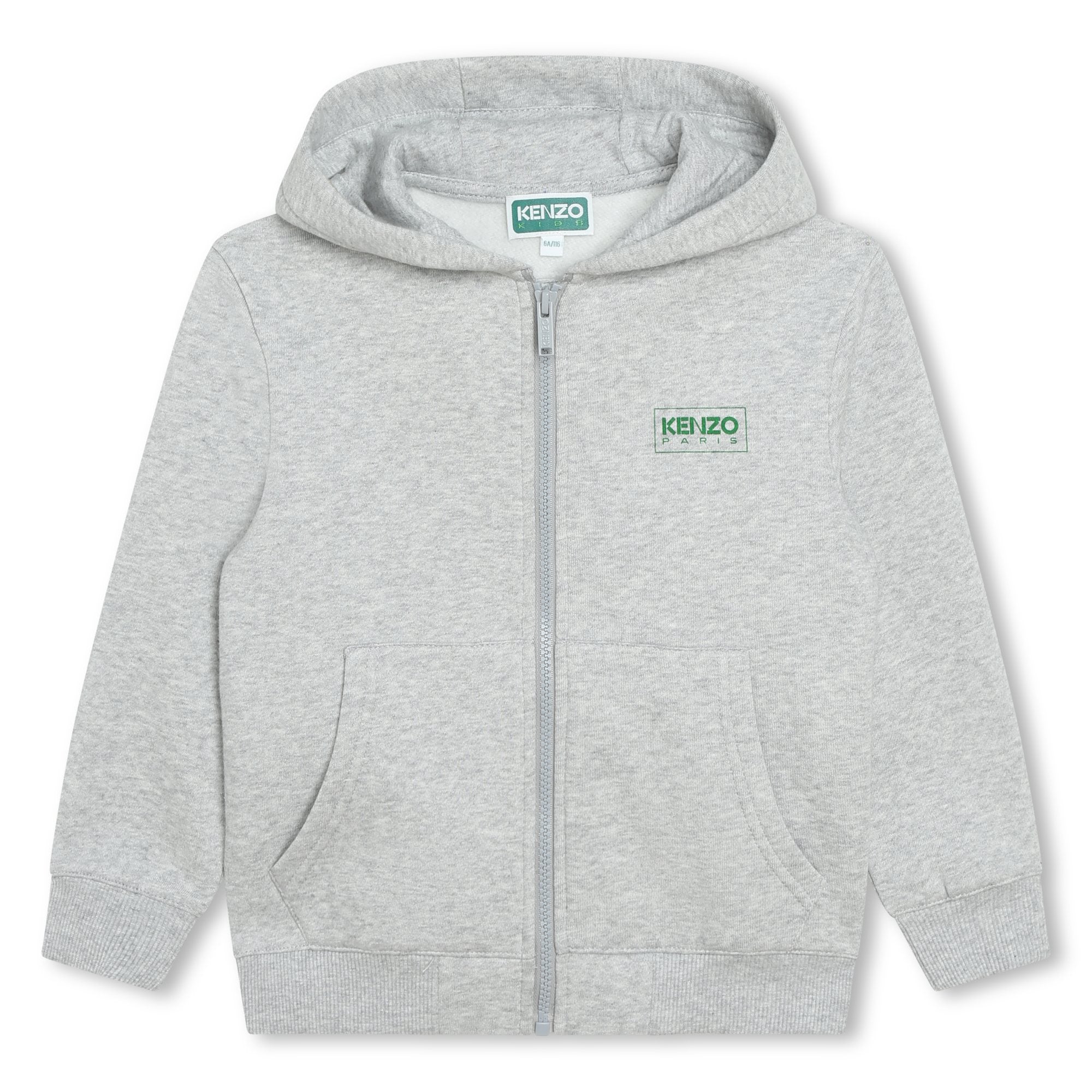 Boys Grey Zip-Up Top