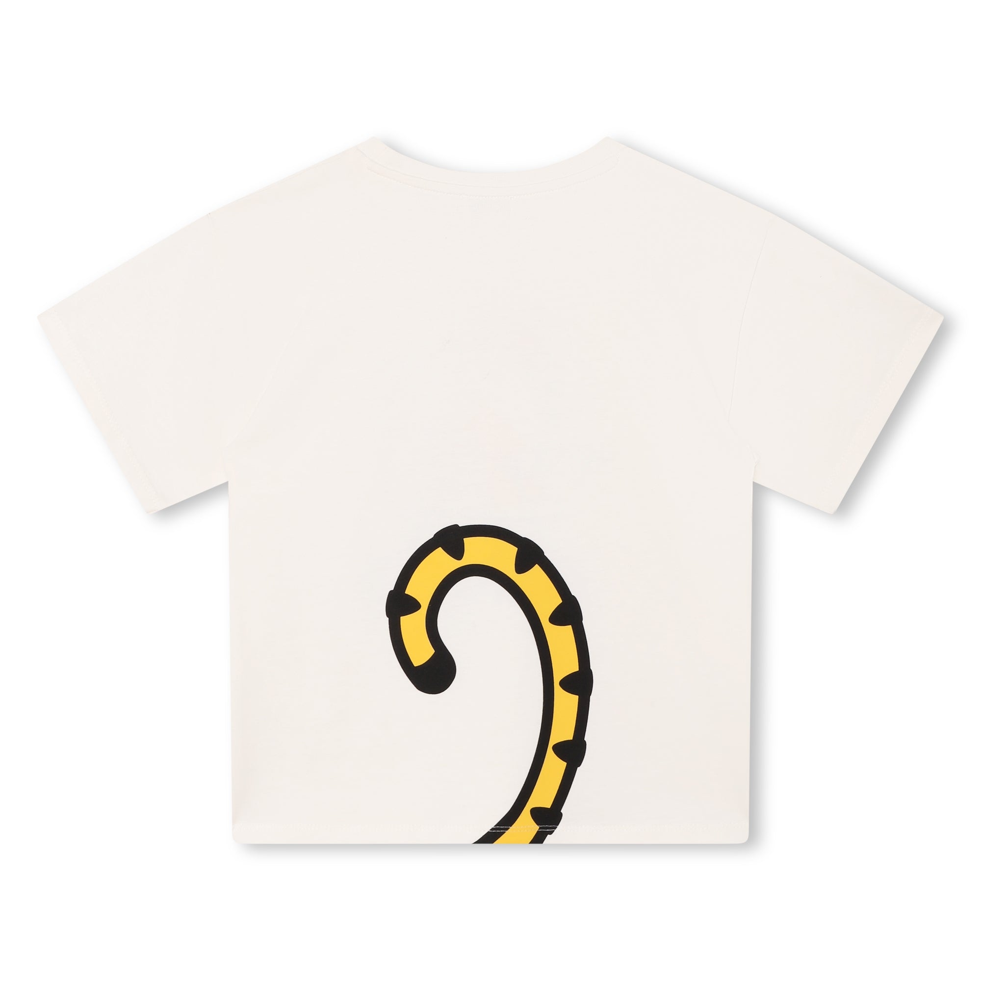 Boys White Logo Cotton T-Shirt
