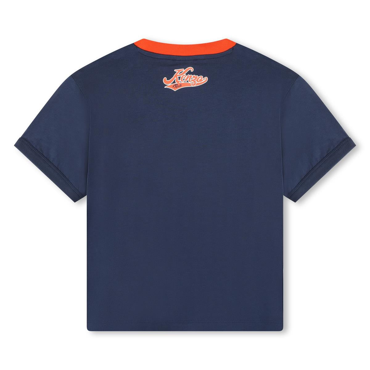 Boys Blue Logo Cotton T-Shirt