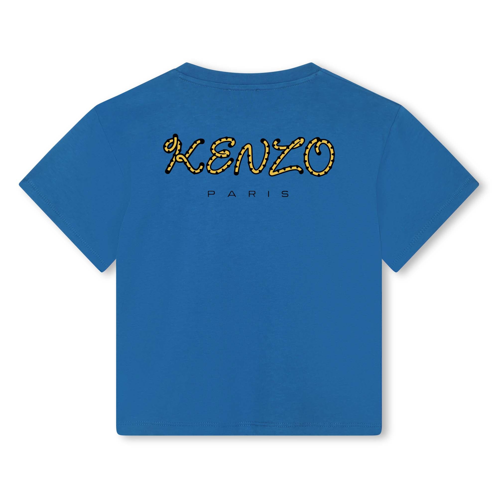 Boys Blue Logo Cotton T-Shirt