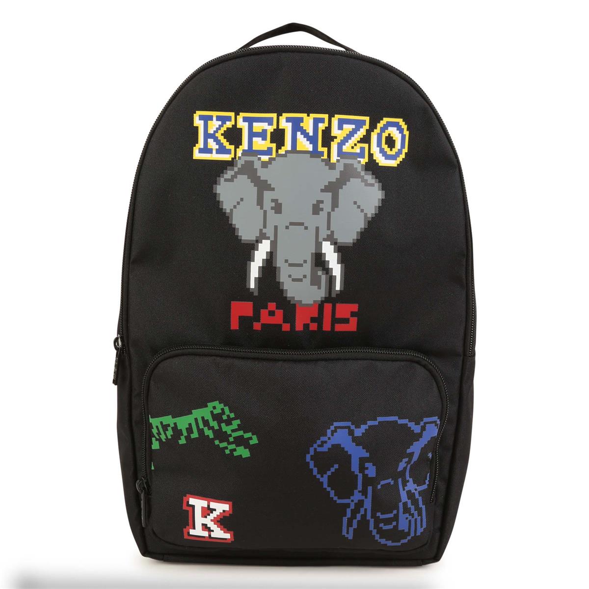 Boys & Girls Black Logo Backpack