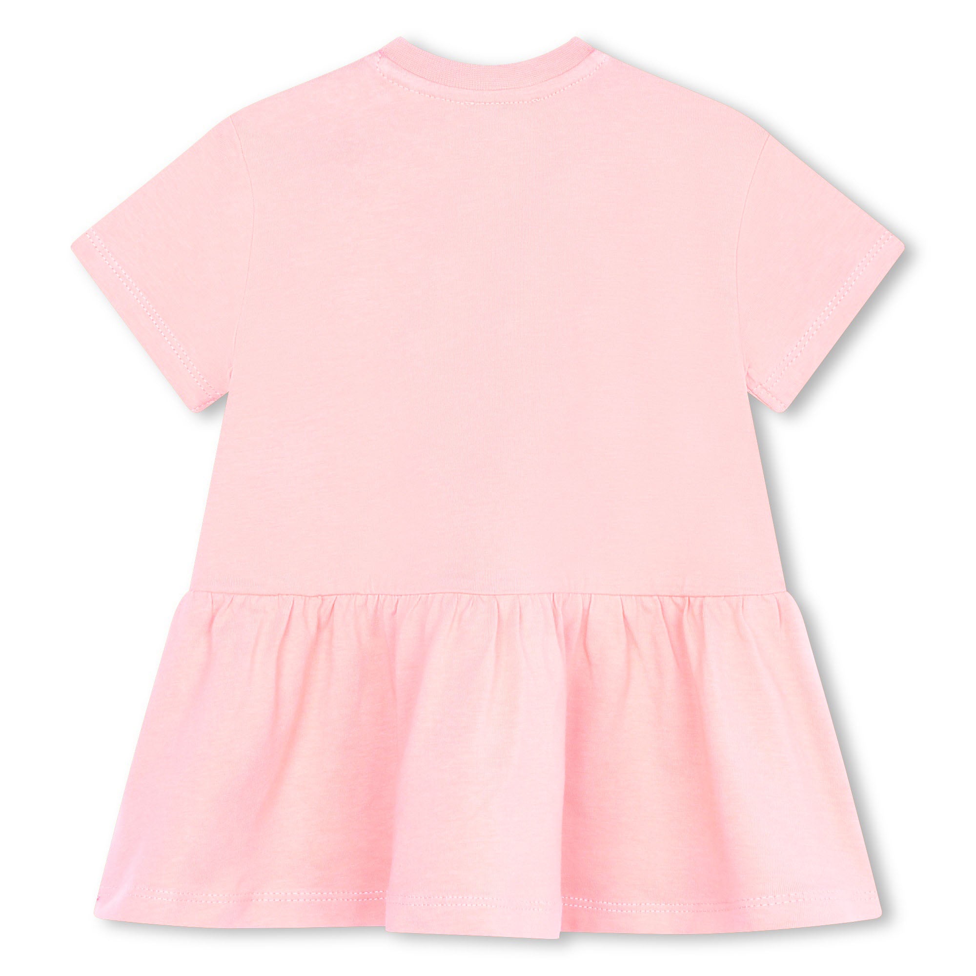 Baby Girls Pink Logo Cotton Dress