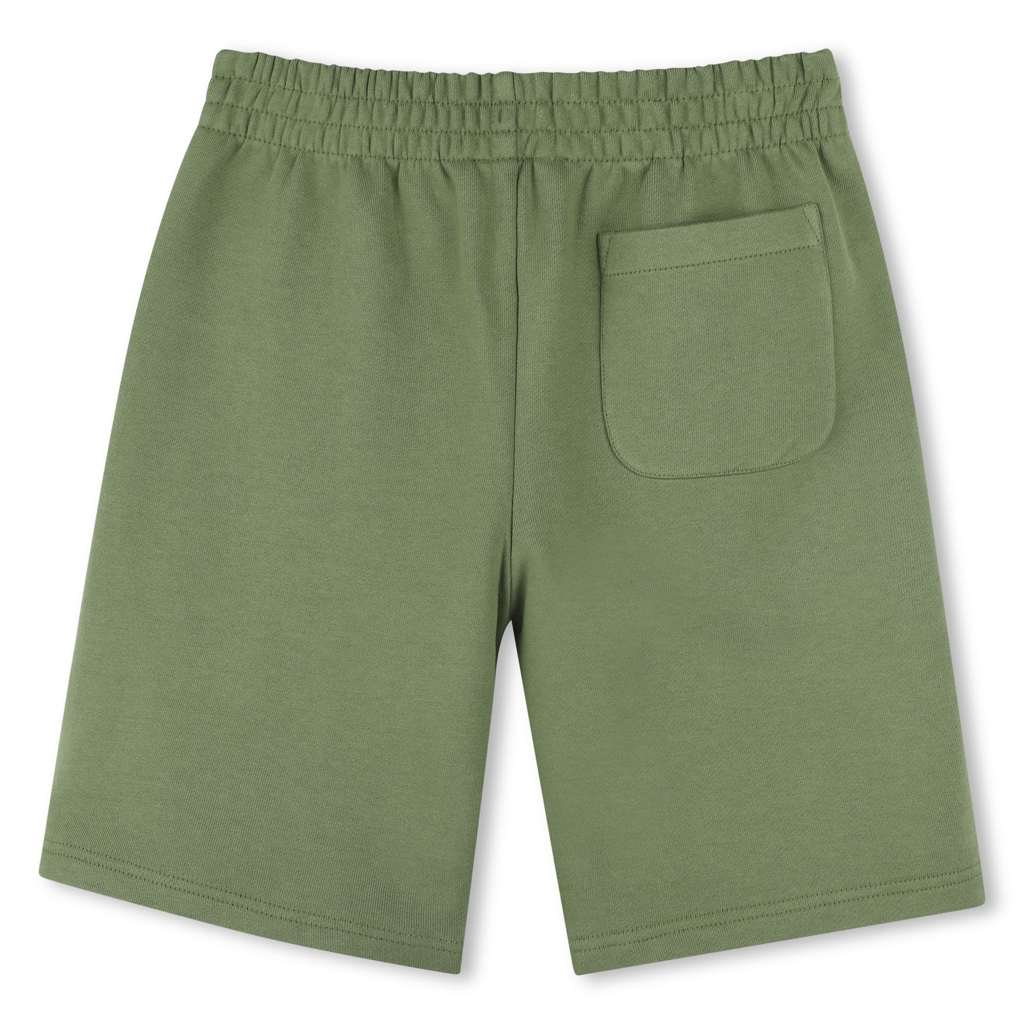 Boys Green Cotton Shorts
