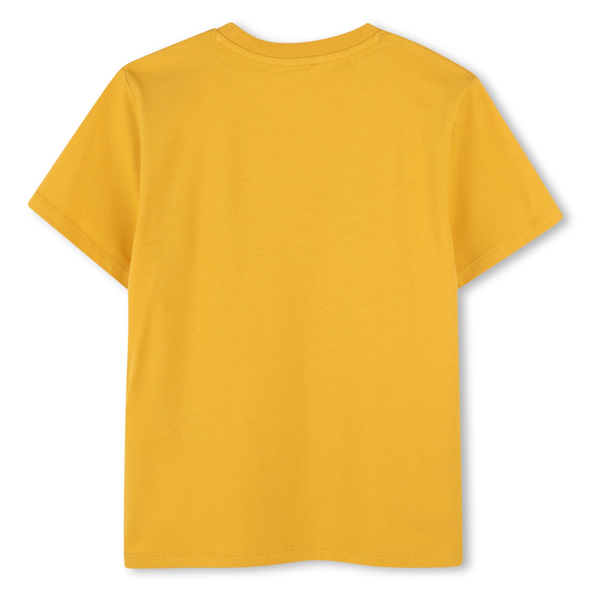 Boys Yellow Logo Cotton T-Shirt