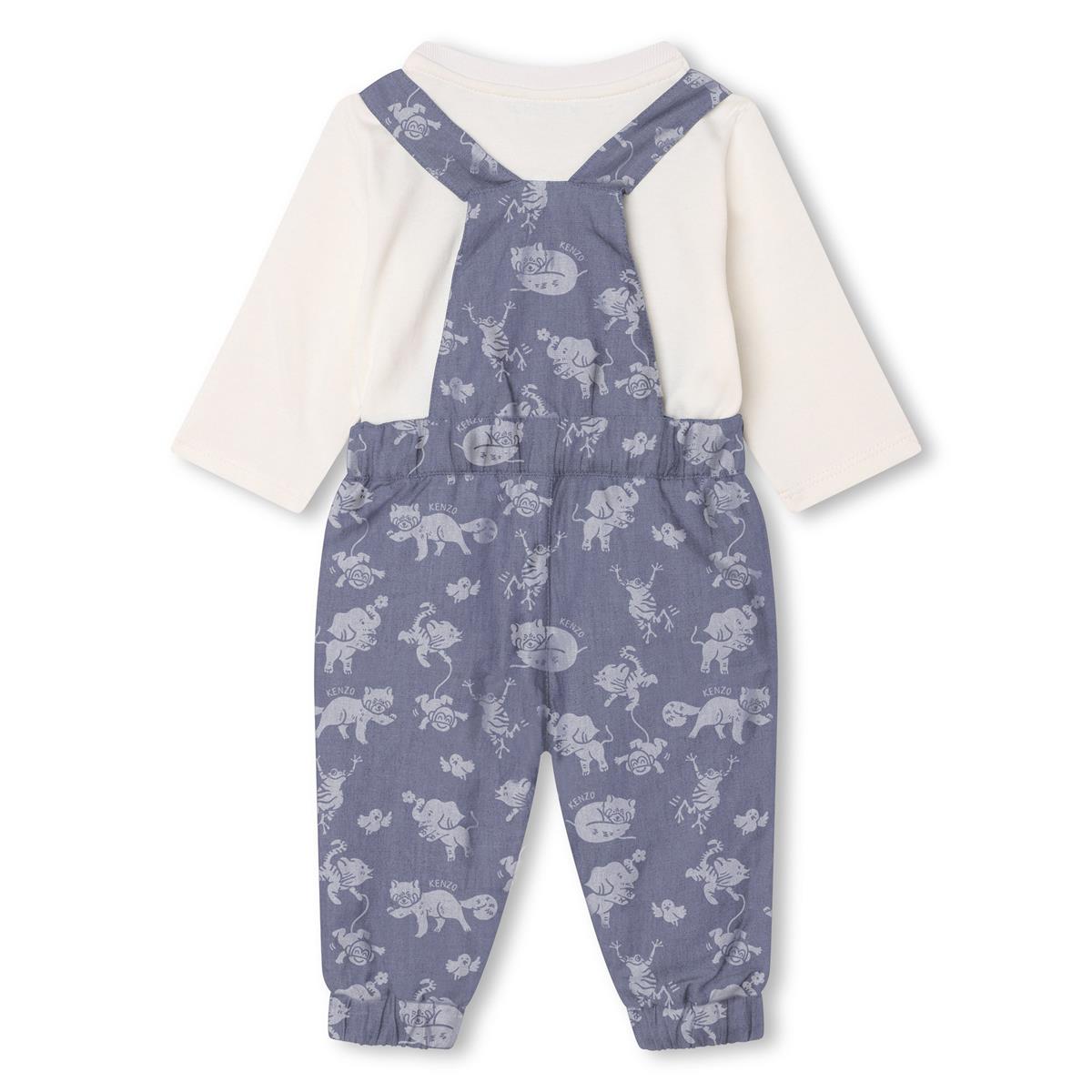 Girls Blue Printed Set