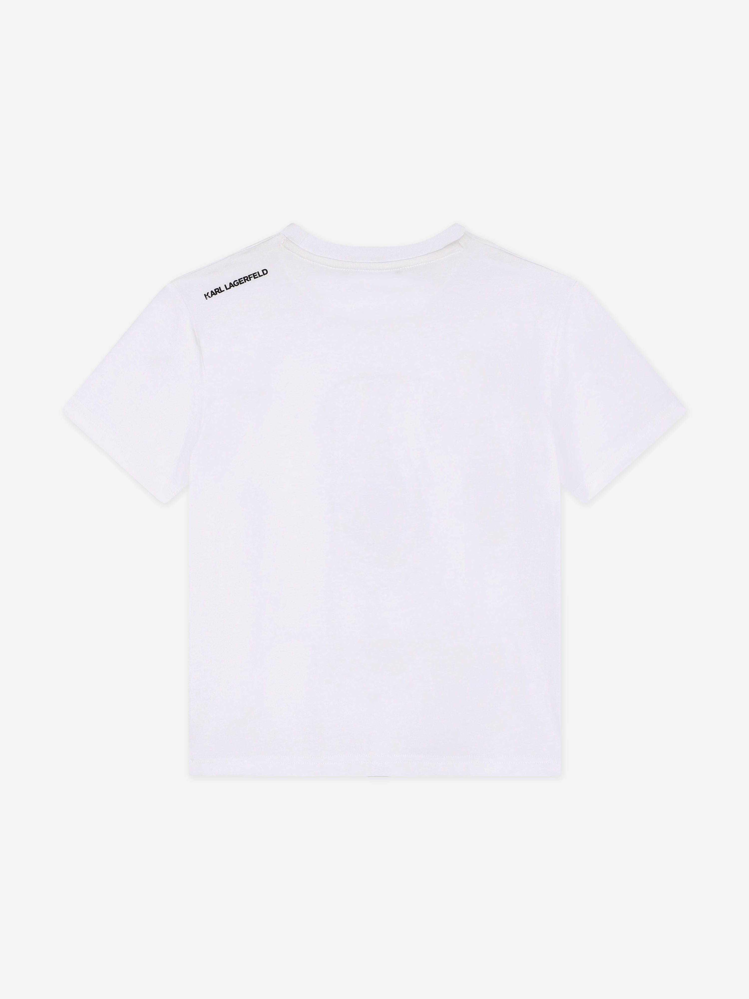 Karl Lagerfeld Boys Karl Ikonic Print T-Shirt in White