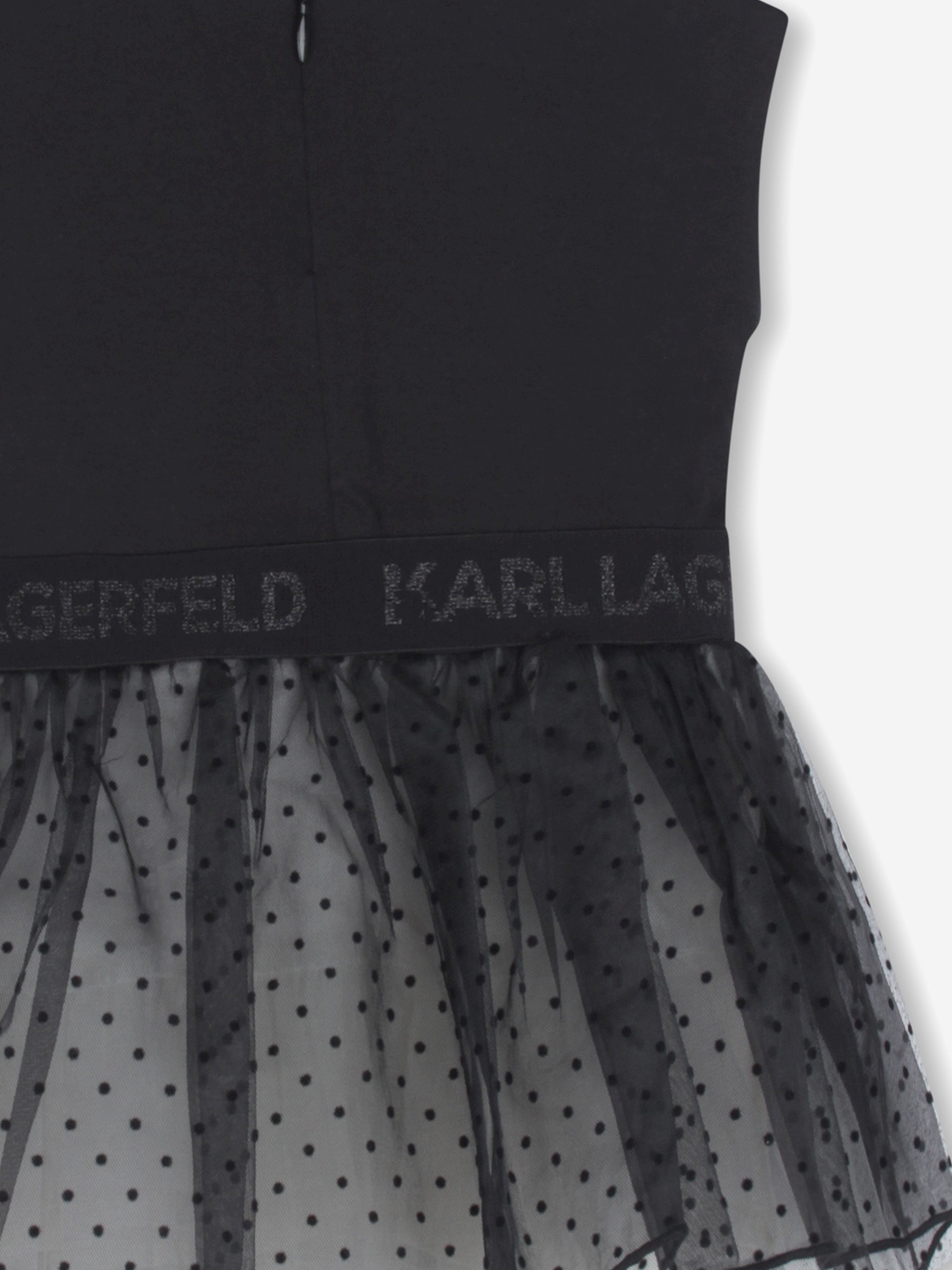 Karl Lagerfeld Baby Girls Choupette Occasion Dress in Black