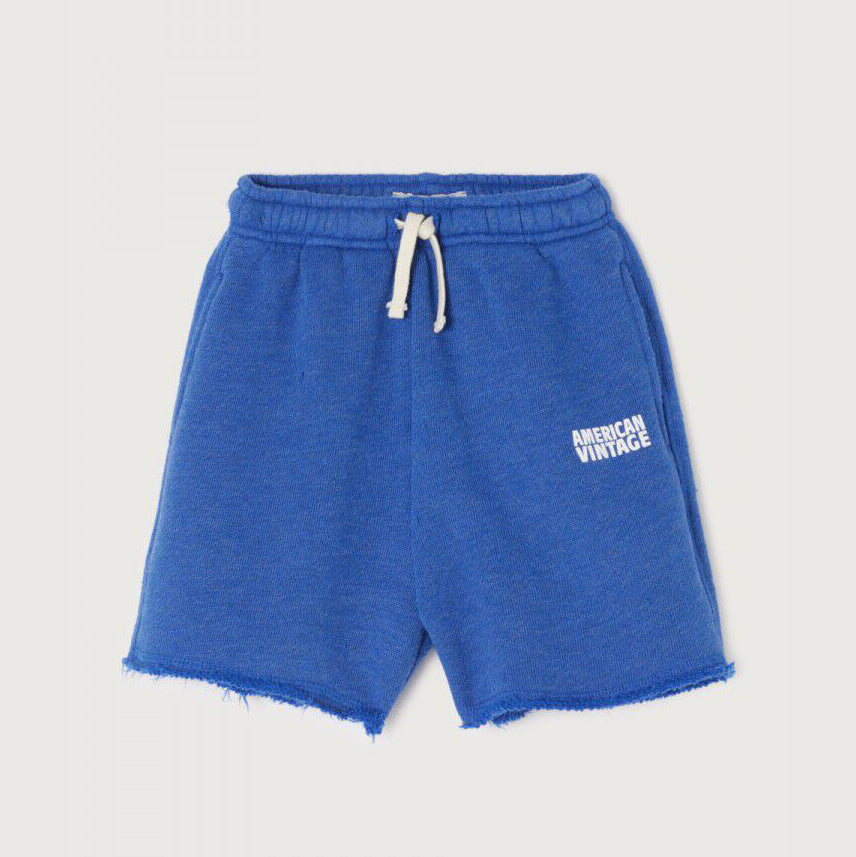Boys & Girls Blue Logo Cotton Shorts