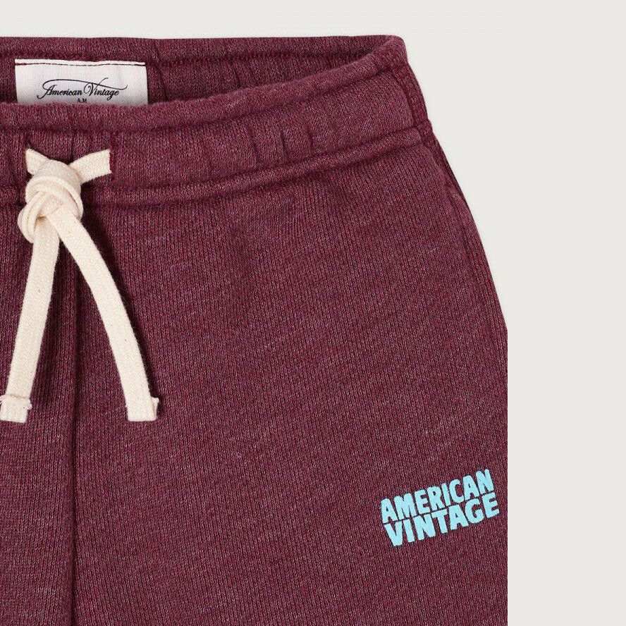 Boys & Girls Wine Red Cotton Shorts