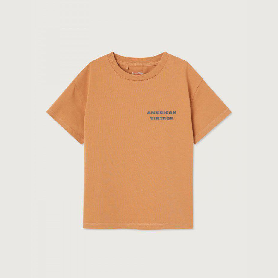 Boys & Girls Orange Cotton T-Shirt