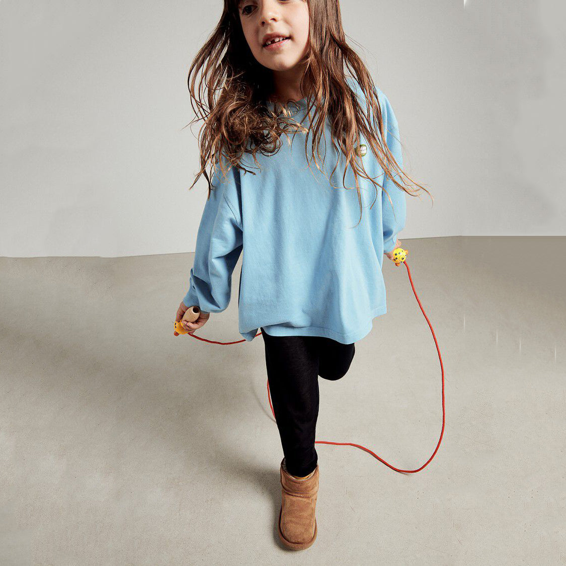 Boys & Girls Blue Logo Cotton T-Shirt