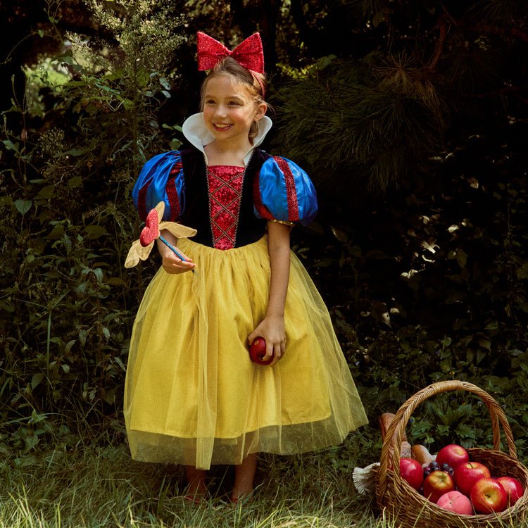 Girls Blue Premium Snow White Puff Dress