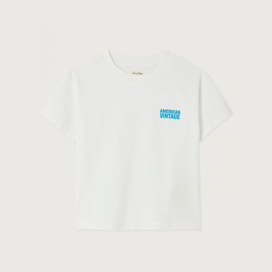 Boys & Girls White Logo Cotton T-Shirt
