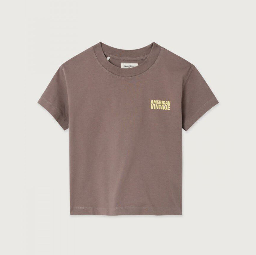Boys & Girls Brown Logo Cotton T-Shirt