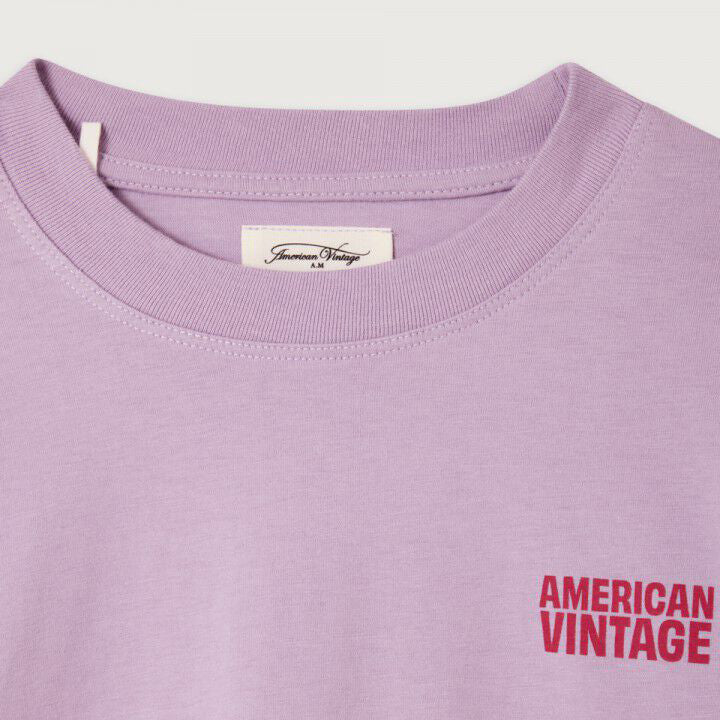 Boys & Girls Light Purple Logo Cotton T-Shirt