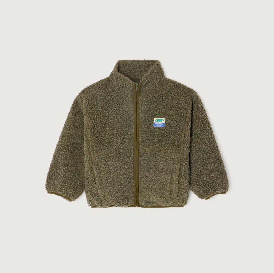 Boys & Girls Green Sherpa Jacket