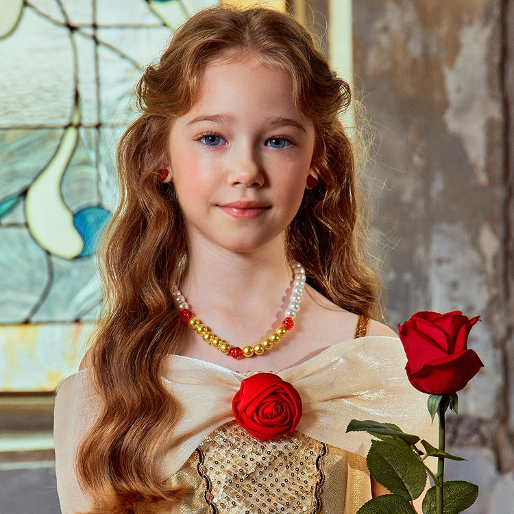 Girls Pearl Necklace & Bracelet Set