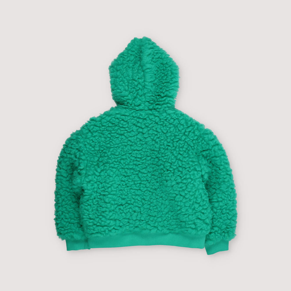 Boys & Girls Green Fleece Zip-Up Jacket