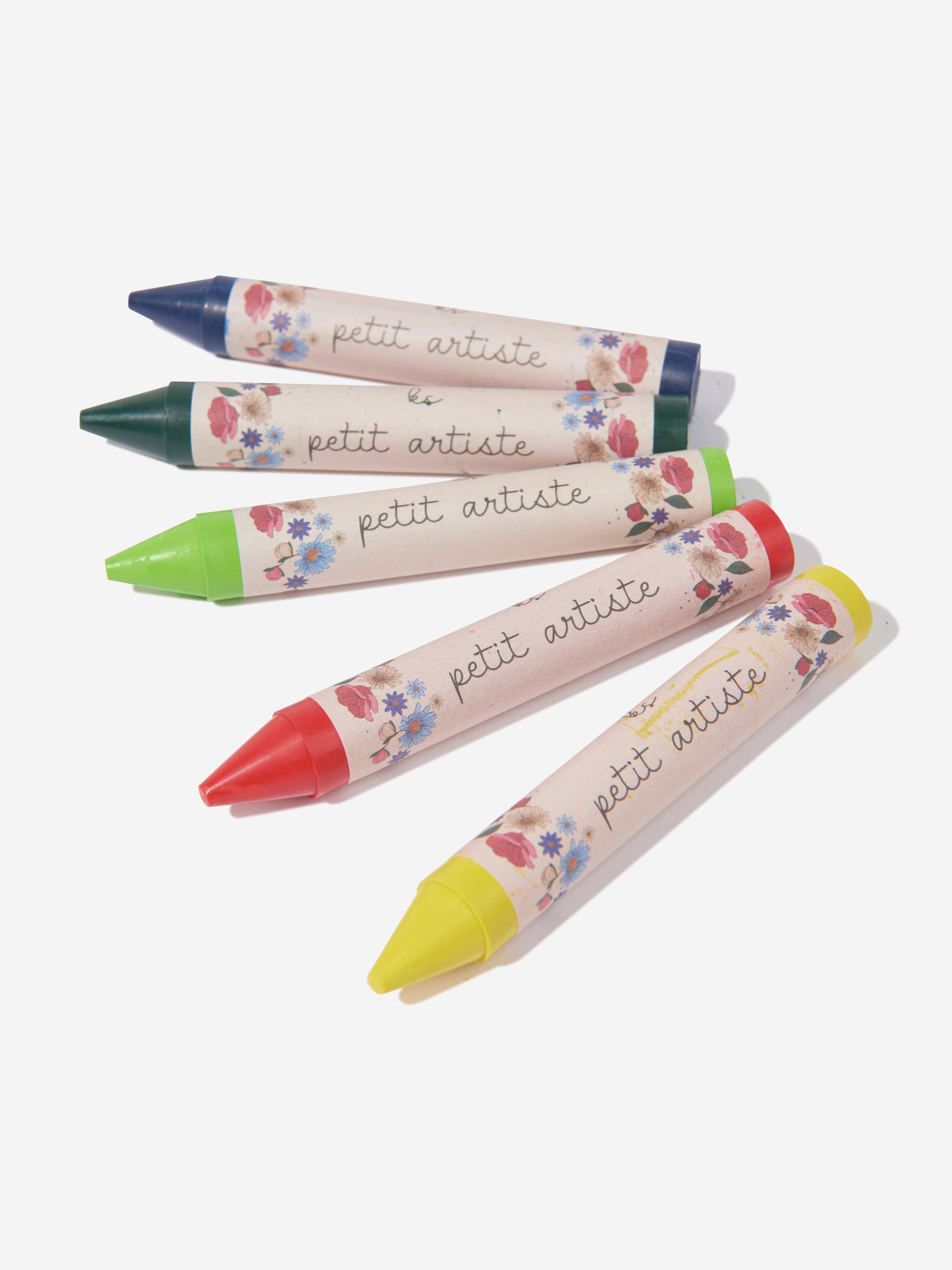 Konges Slojd Kids 10 Piece Beeswax Crayons Set in Multicolour