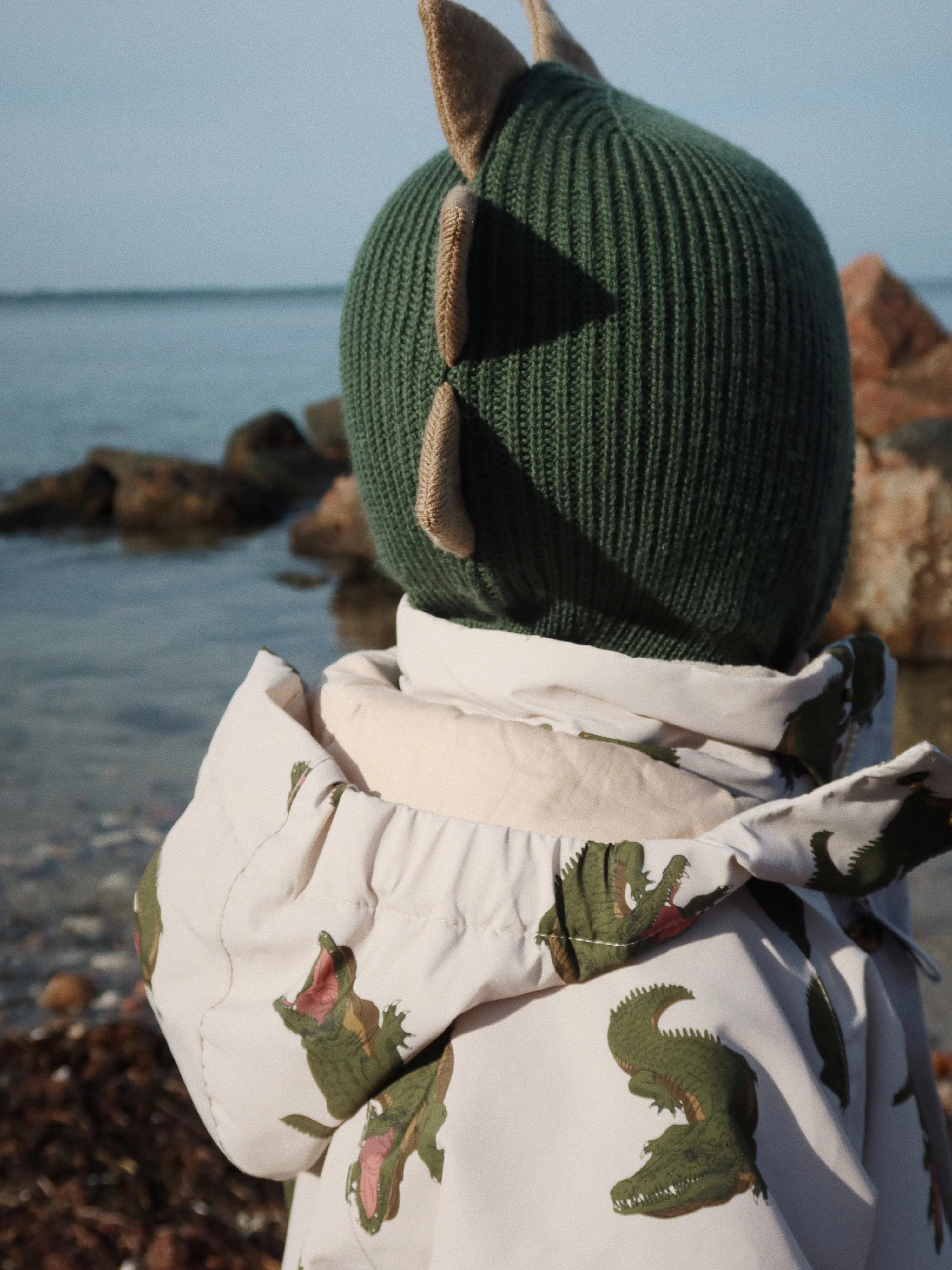 Konges Sløjd Baby Boys Animal Balaclava in Green