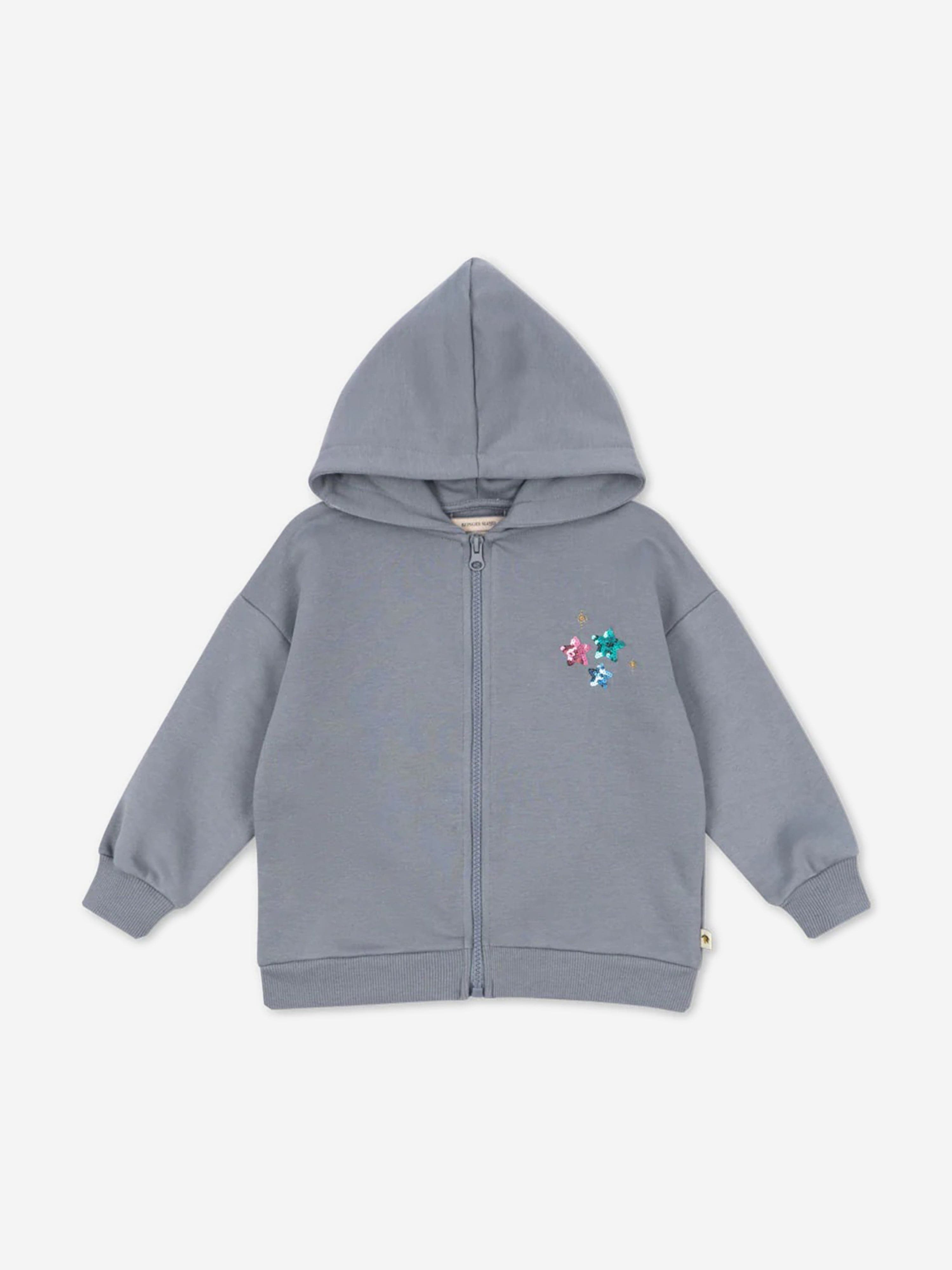 Girls Lou Sequins Hoodie in Blue