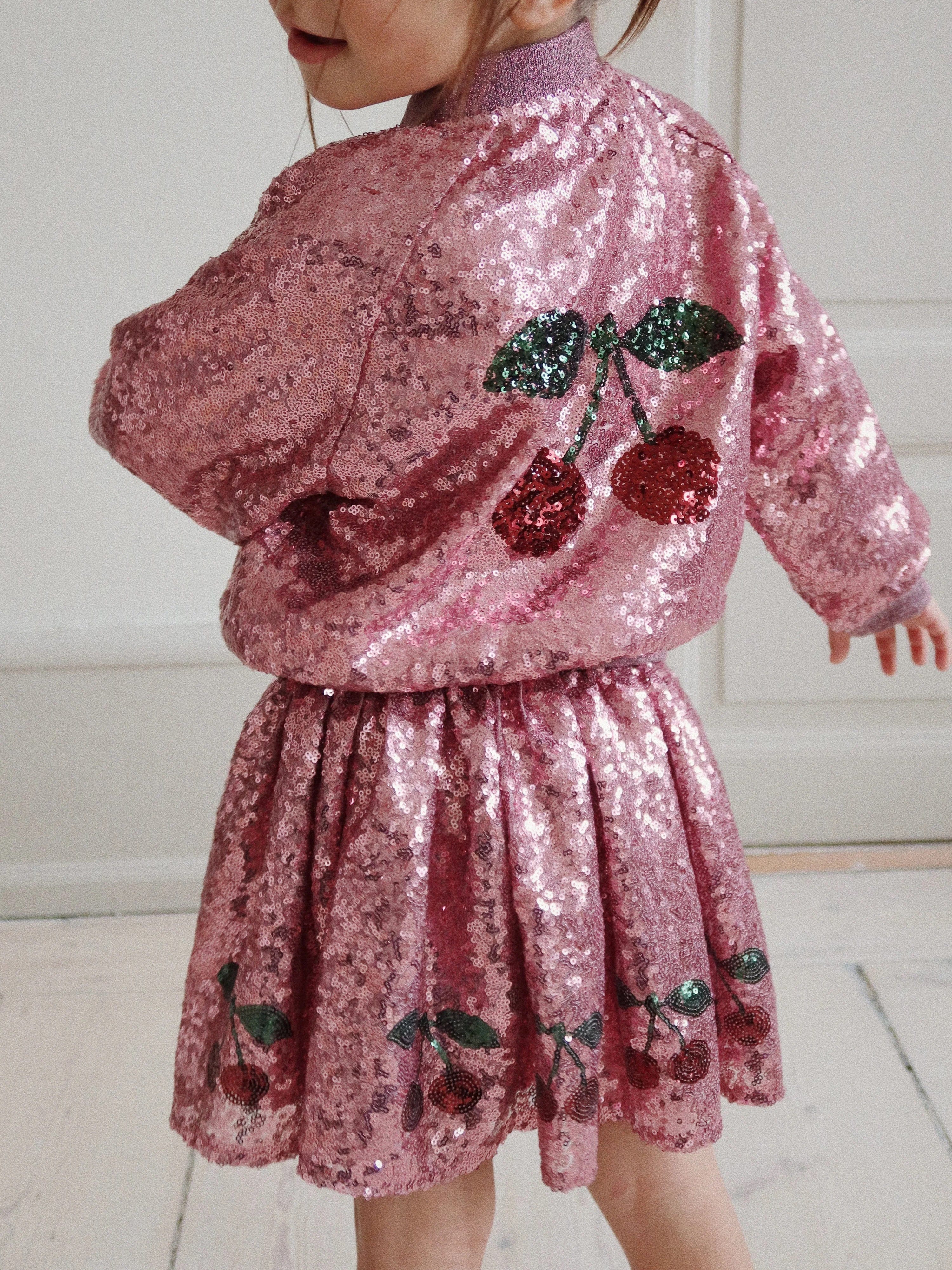 Girls Starla Sequin Skirt in Pink