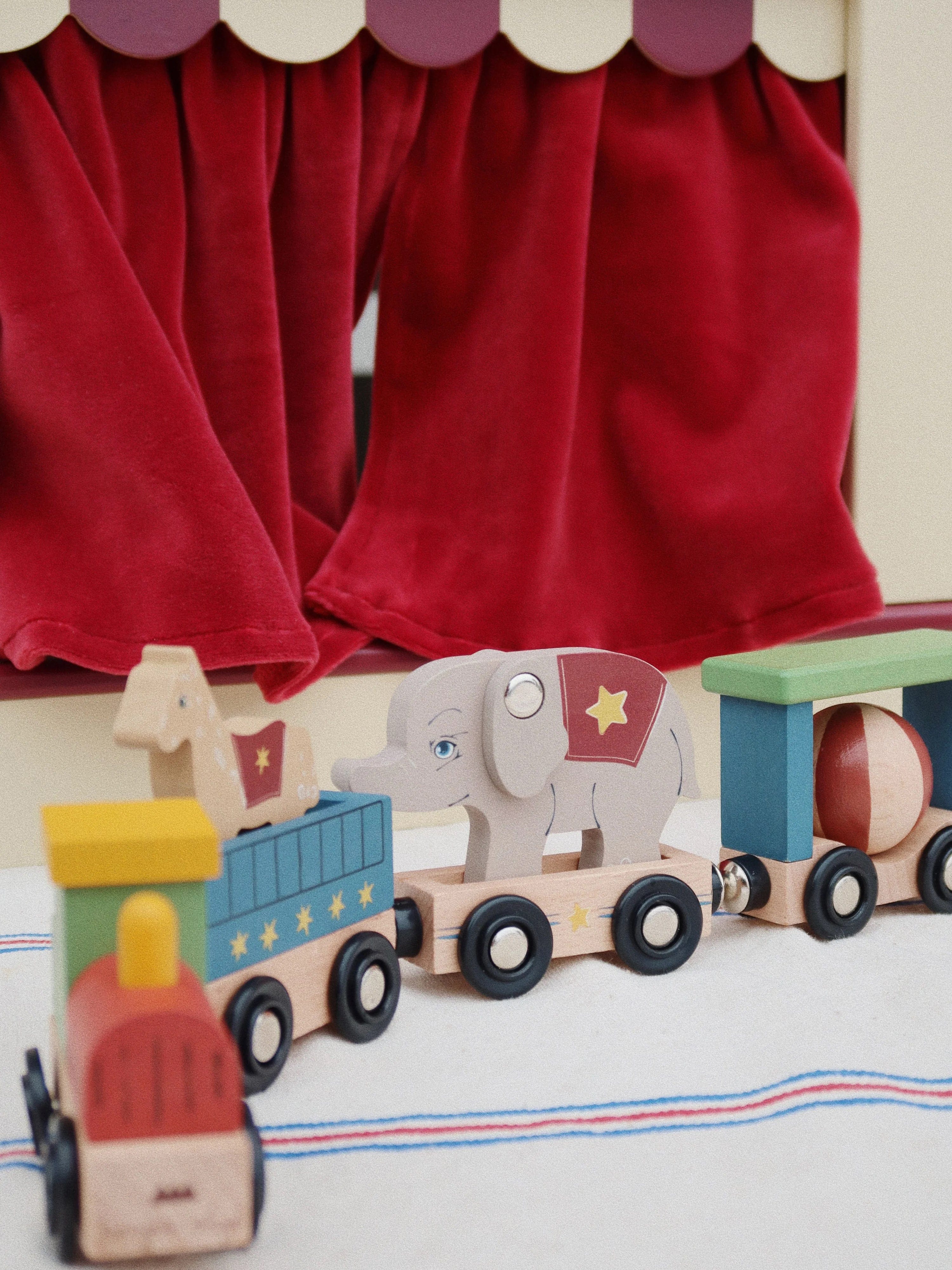 Baby Wooden Animal Train Toy