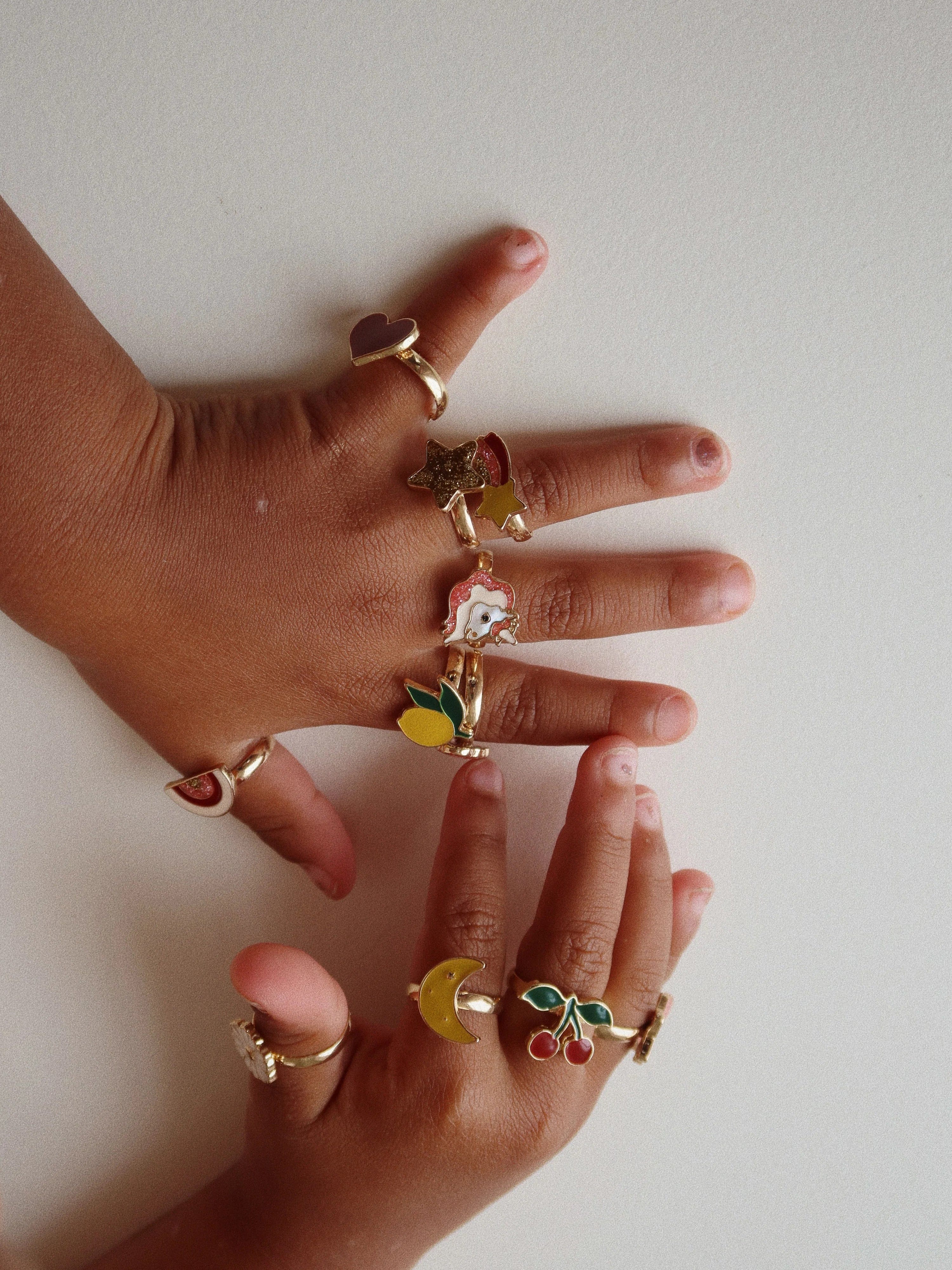 Konges Sløjd Girls 12 Pack Ring Set in Multicolour (10.5cm)