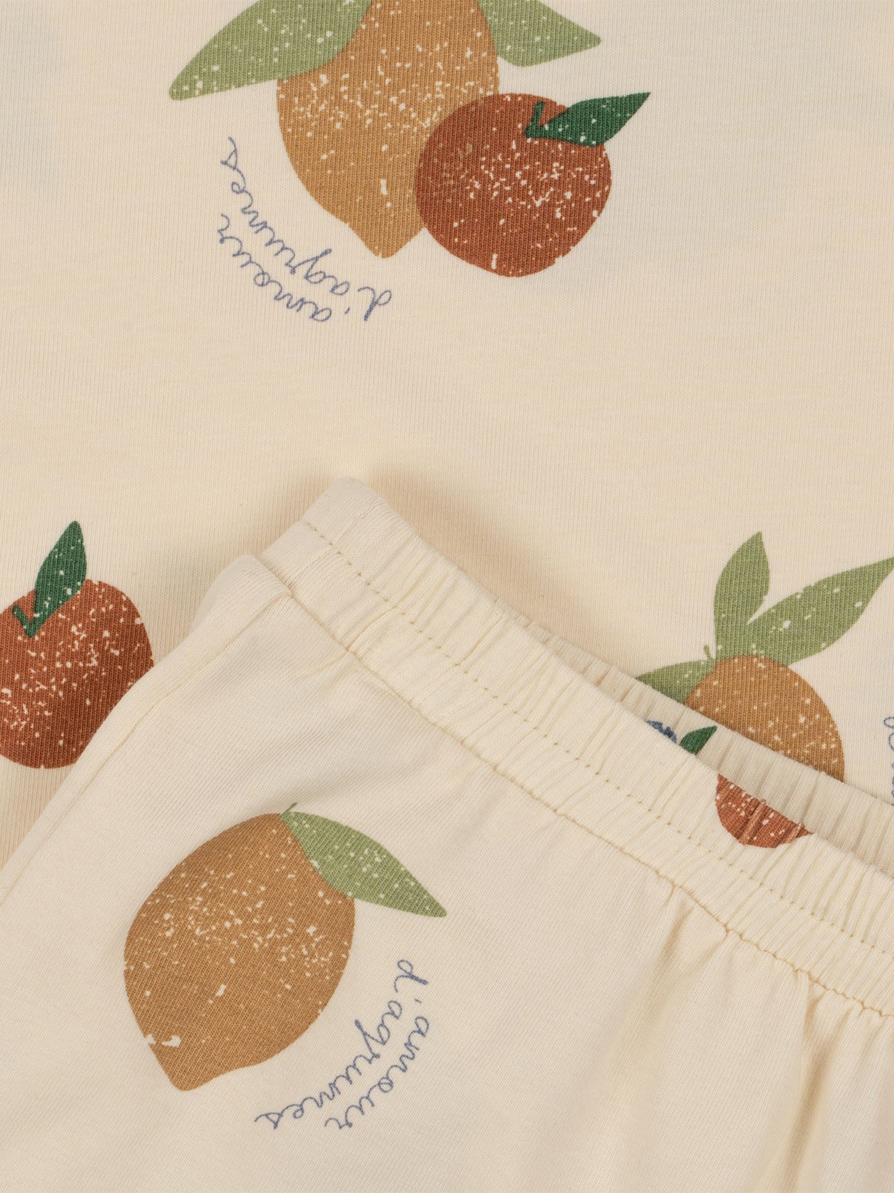 Konges Sløjd Kids Fruity Short Set in Ivory