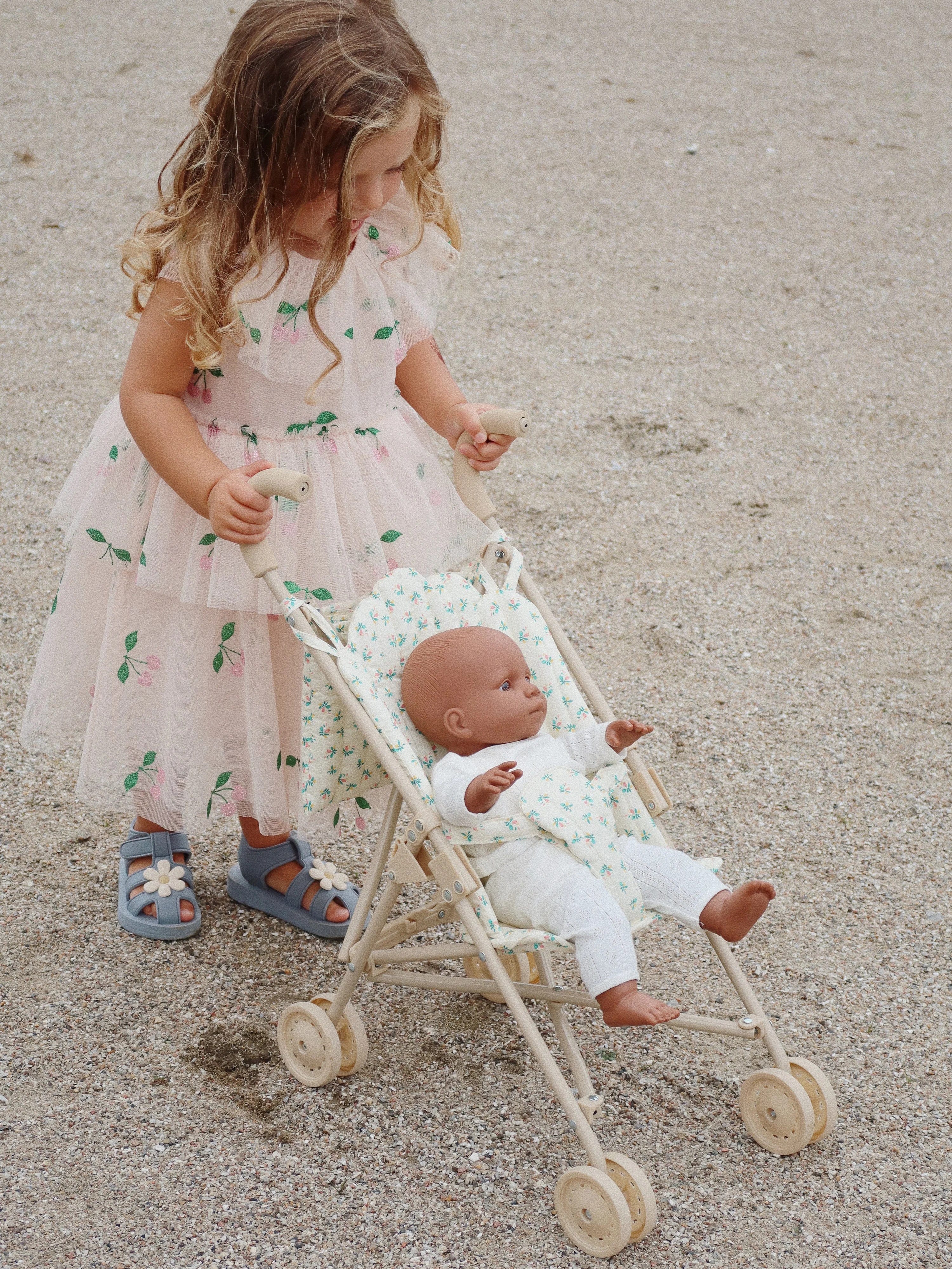 Konges Sløjd Girls Mili Glitter Cherry Dress in Pink