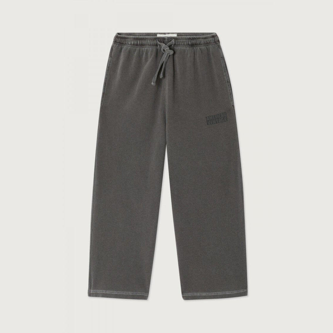 Boys & Girls Grey Black Cotton Trousers