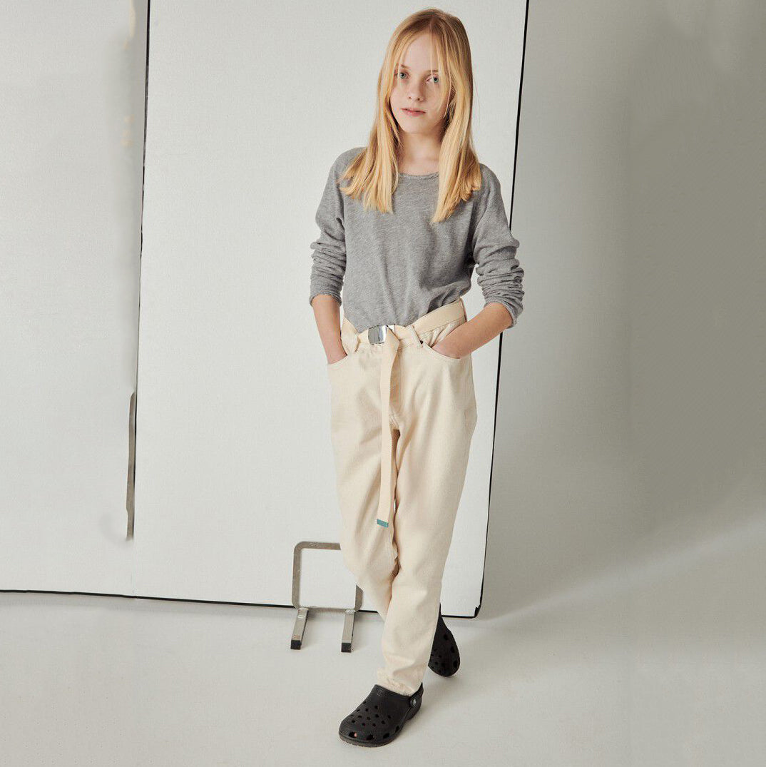Boys & Girls Grey Cotton T-Shirt
