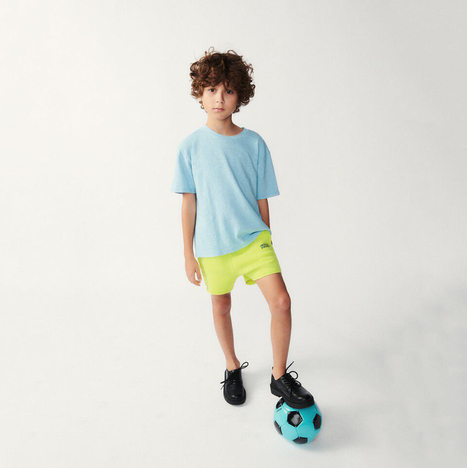 Boys & Girls Blue Cotton T-Shirt