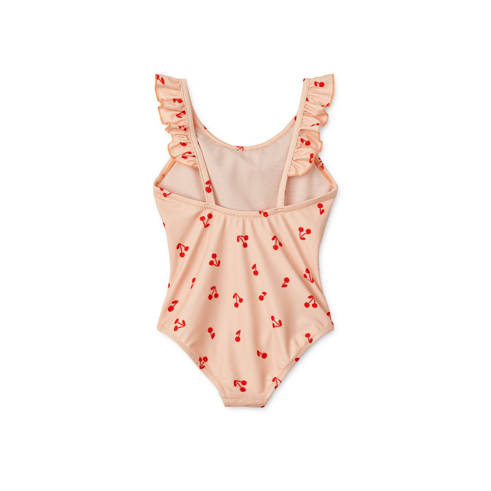 Girls Pink Cherry Swimsuit