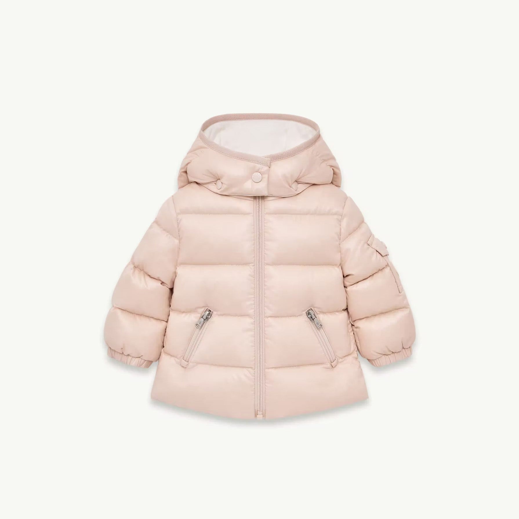 Baby Girls Light Pink "BADY" Padded Down Coat