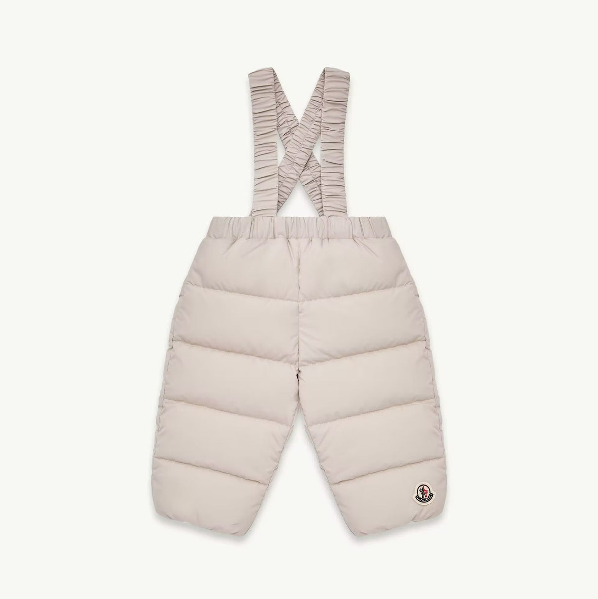 Baby Boys & Girls Light Beige Padded Down Jumpsuit