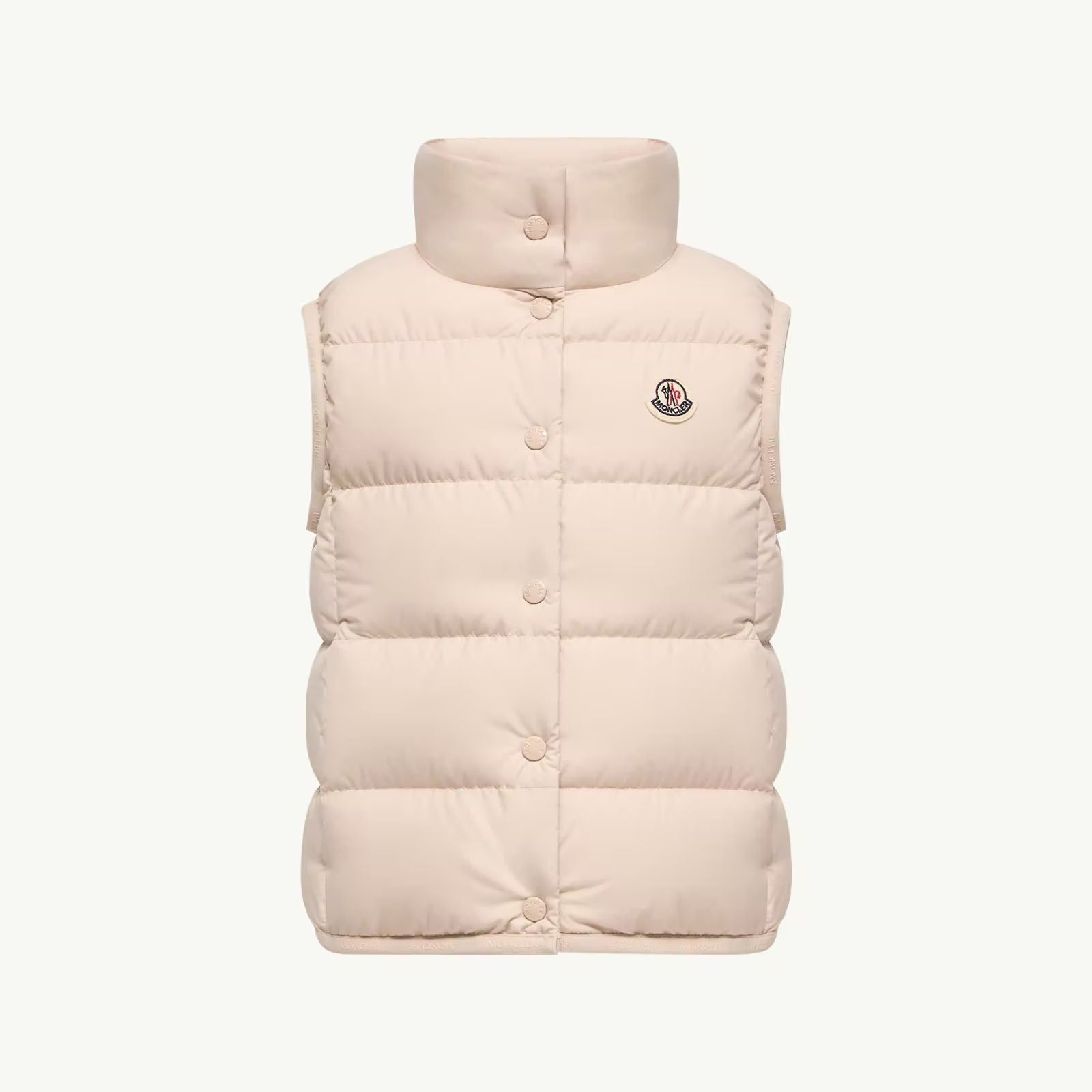 Girls Light Beige "BADIA" Padded Down Gilet