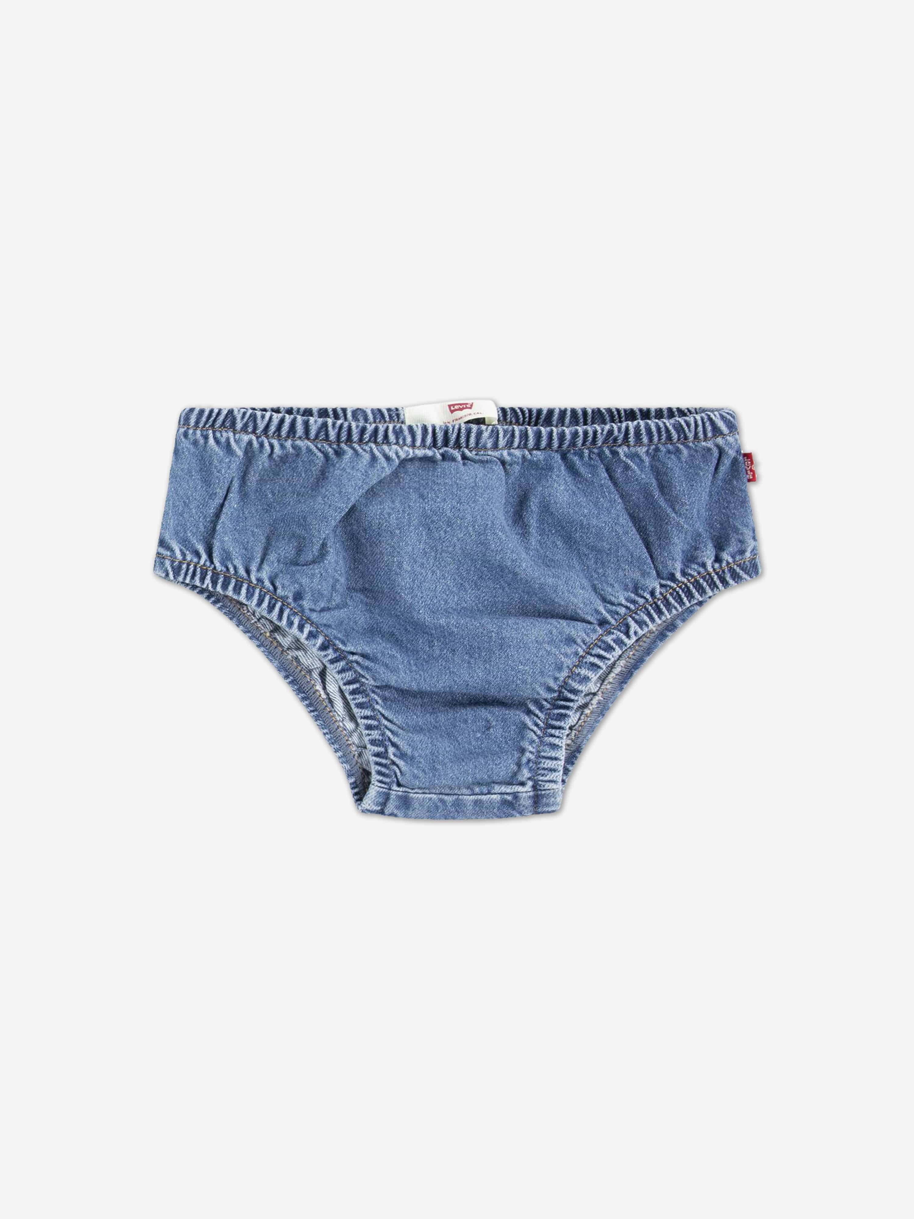 Baby Girls Out West Denim Dress in Blue