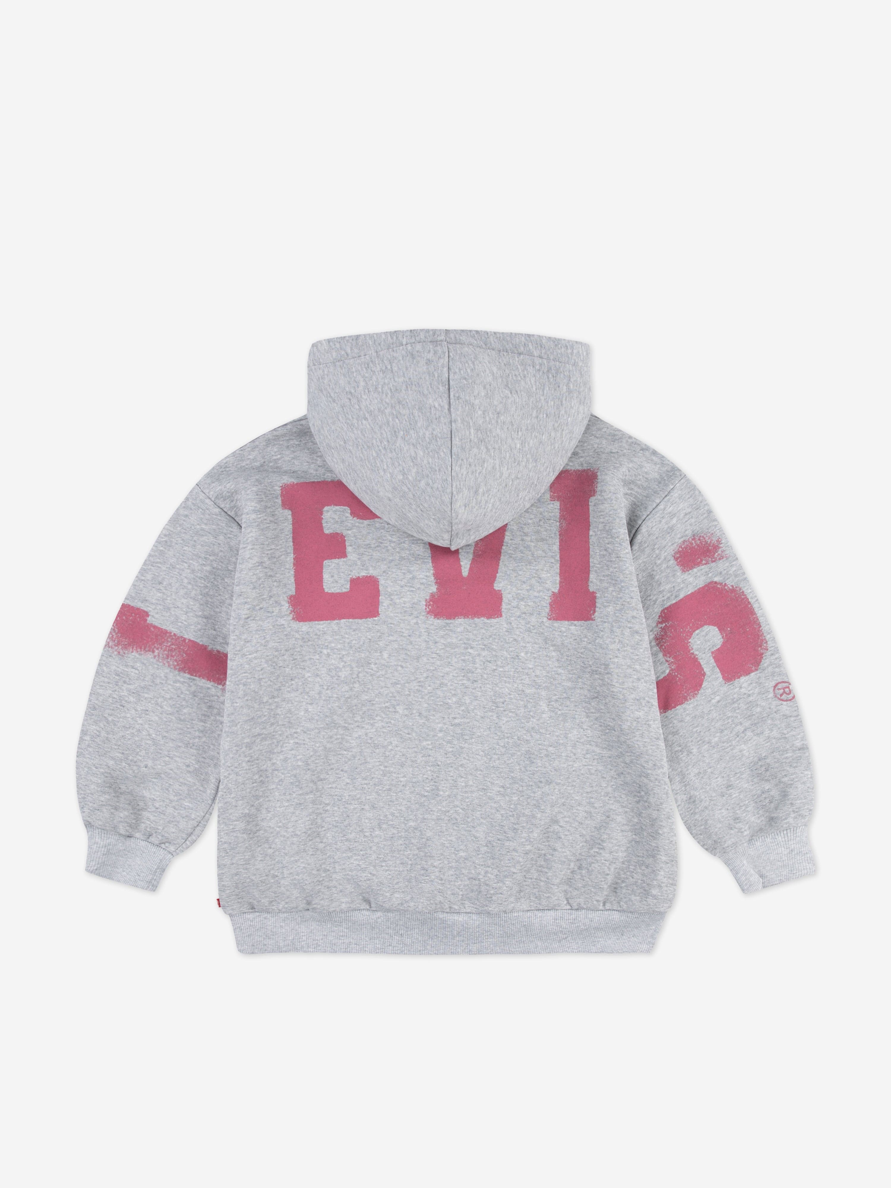 Girls Collegiate Hoodie in Grey