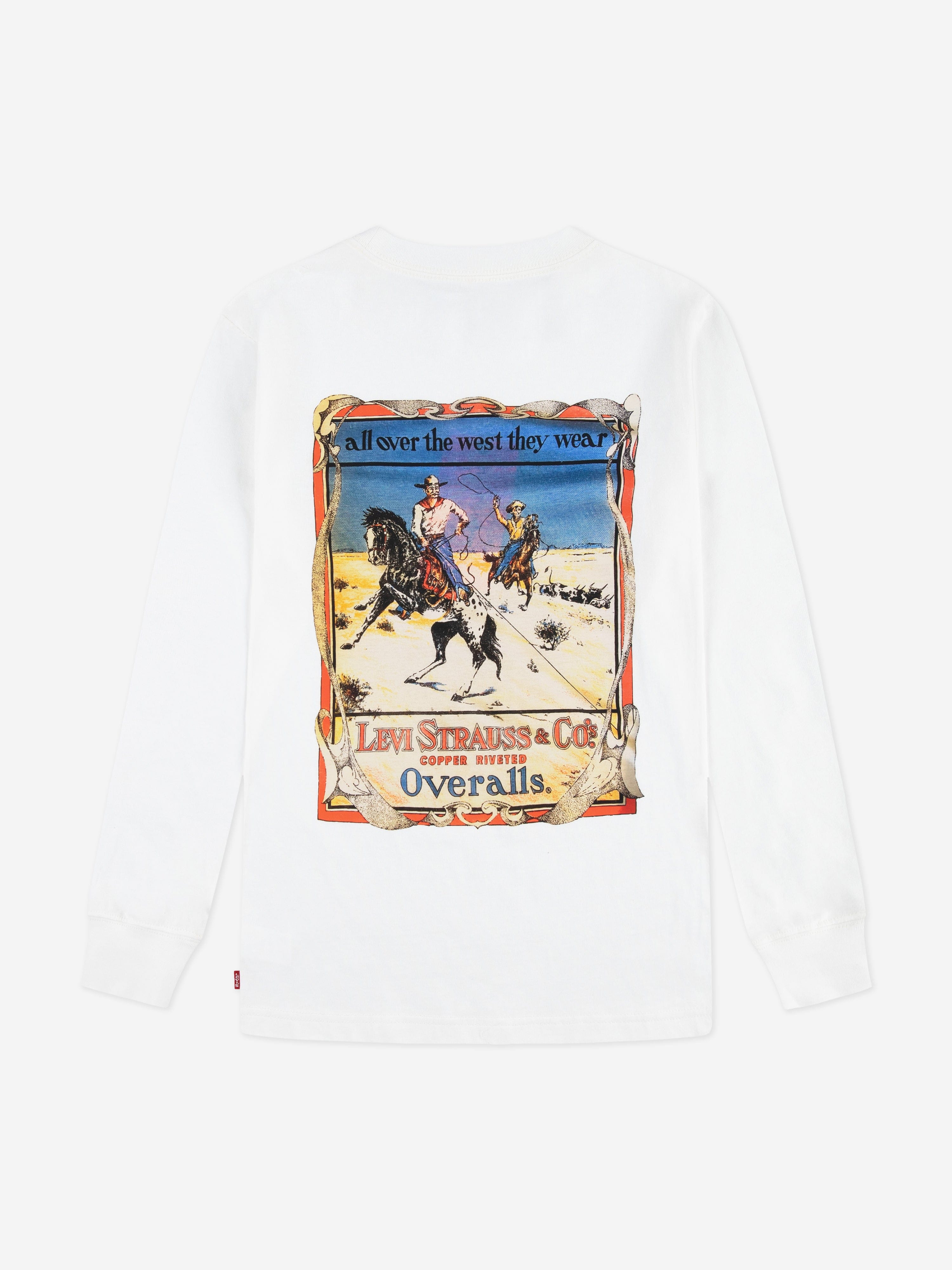 Boys Giddy Up Long Sleeve T-Shirt in Ivory