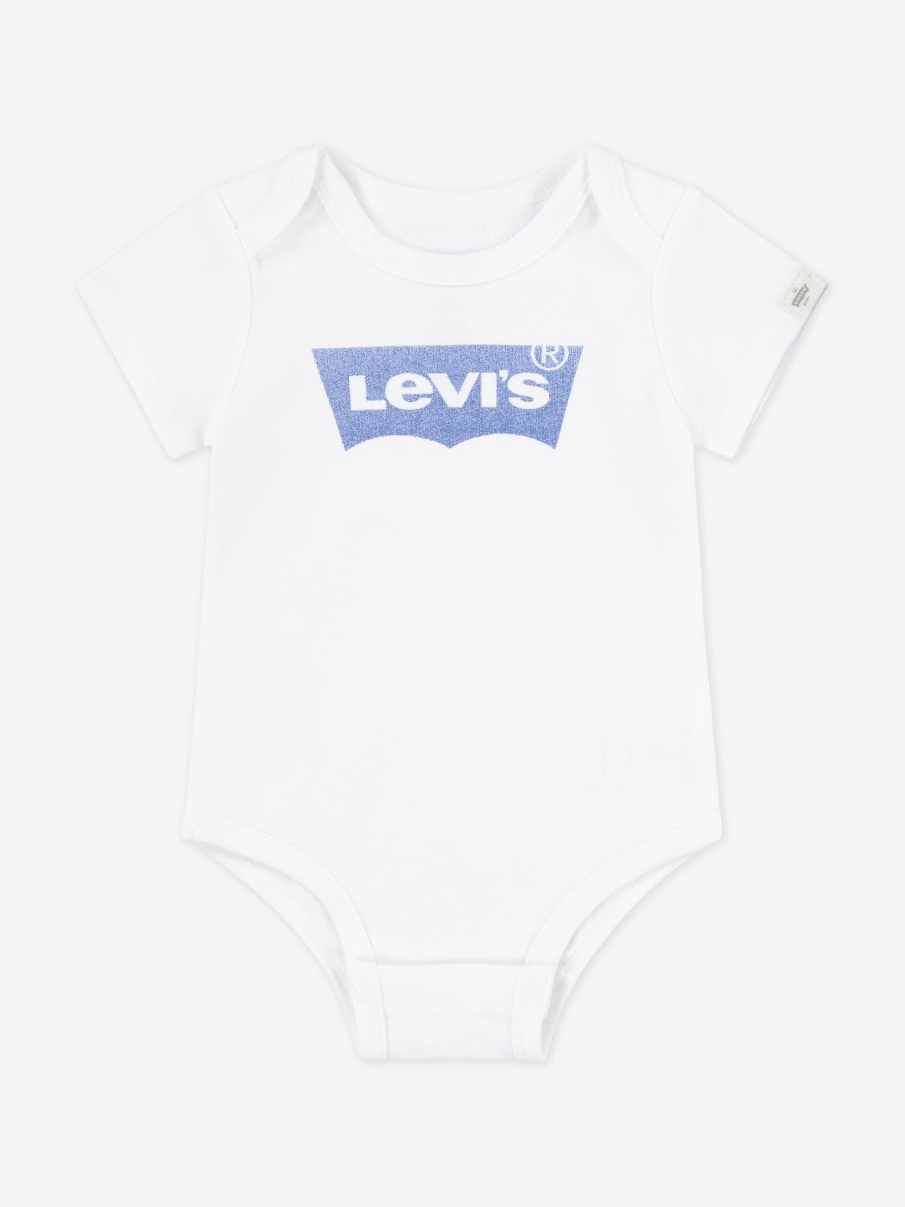 Levi's Baby Boys Batwing Bodysuit Set in White