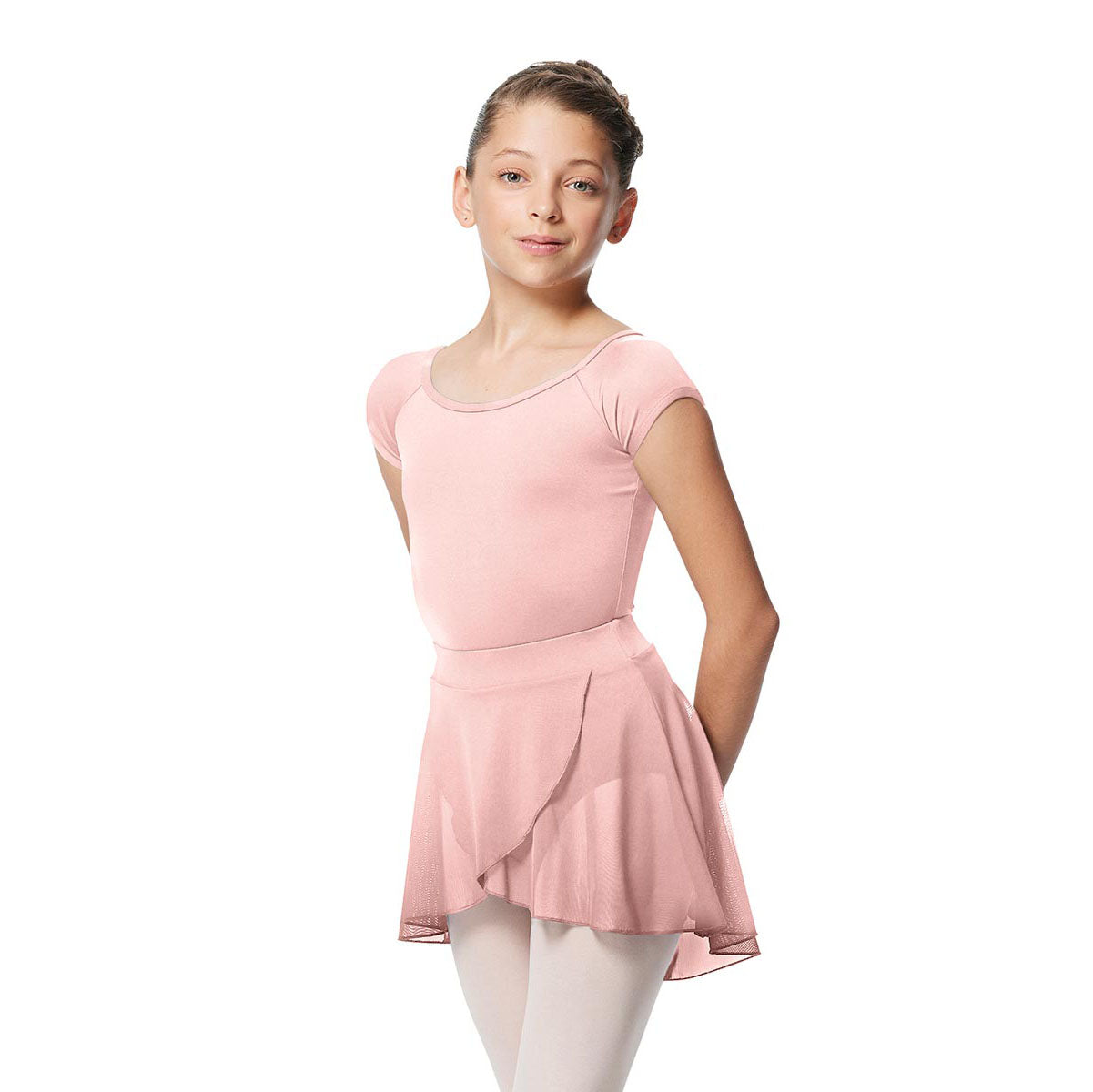 Girls Light Pink"Natasha"Ballet Skirt(LUB293/LIGHT PINK)