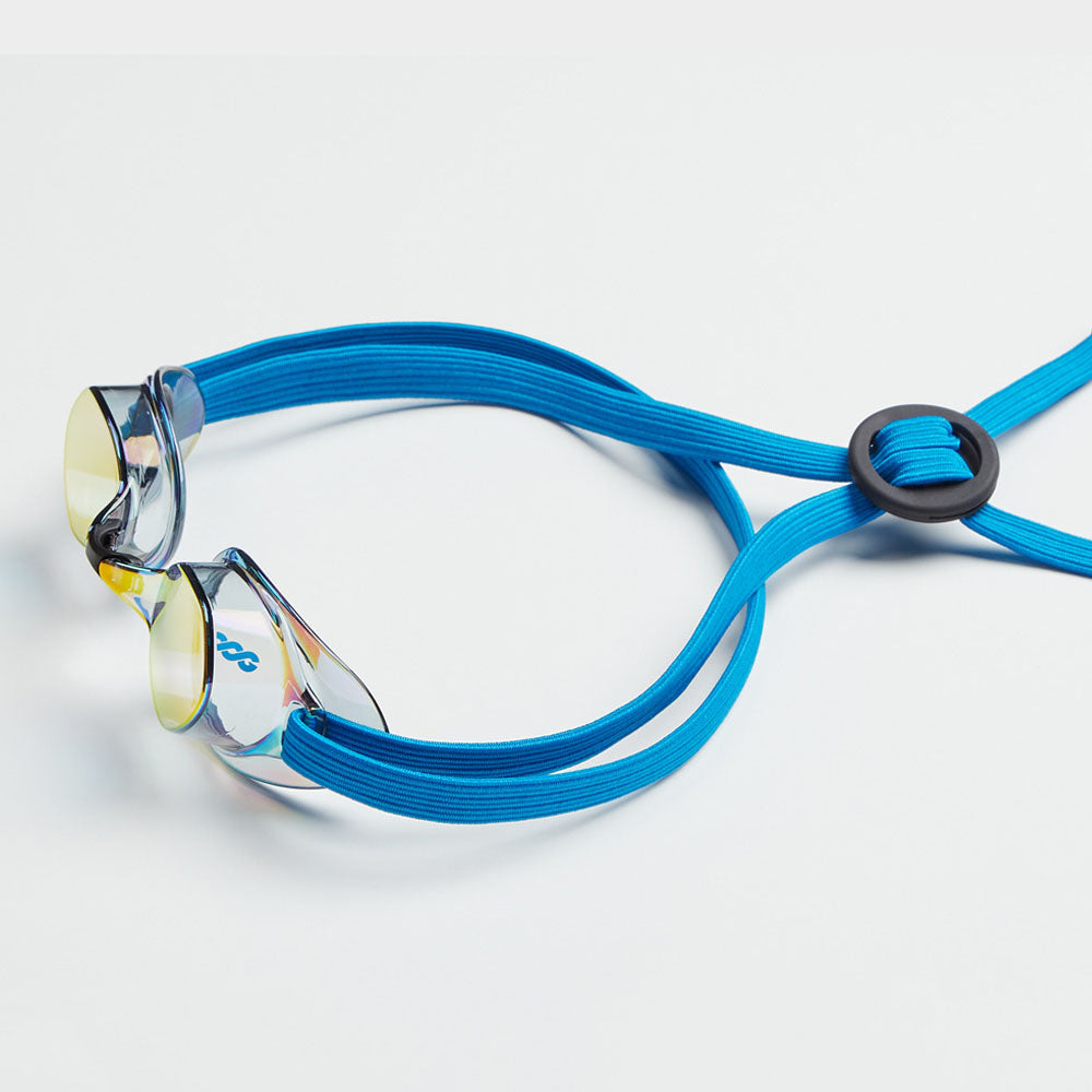 Adult Blue No Rubber Ring Racing Goggles(LUCY_BKRD)