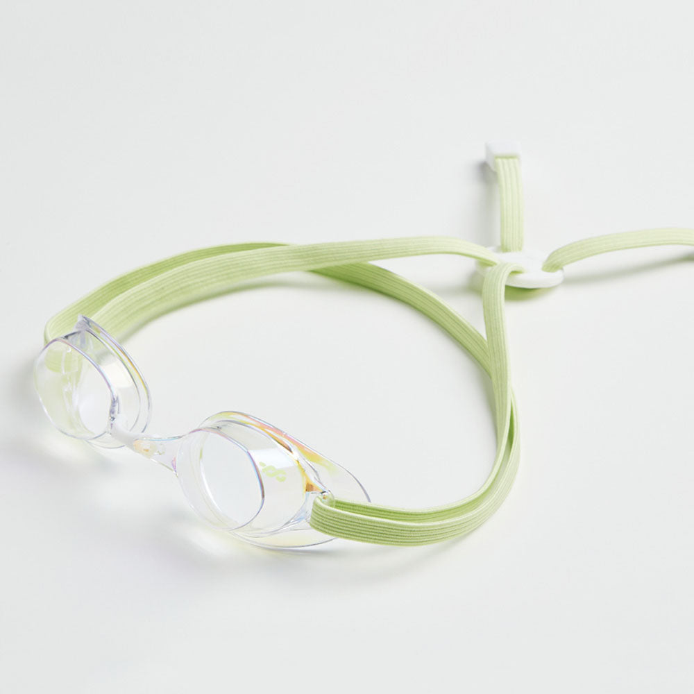 Adult Light Green No Rubber Ring Racing Goggles(LUCY_CLGY)